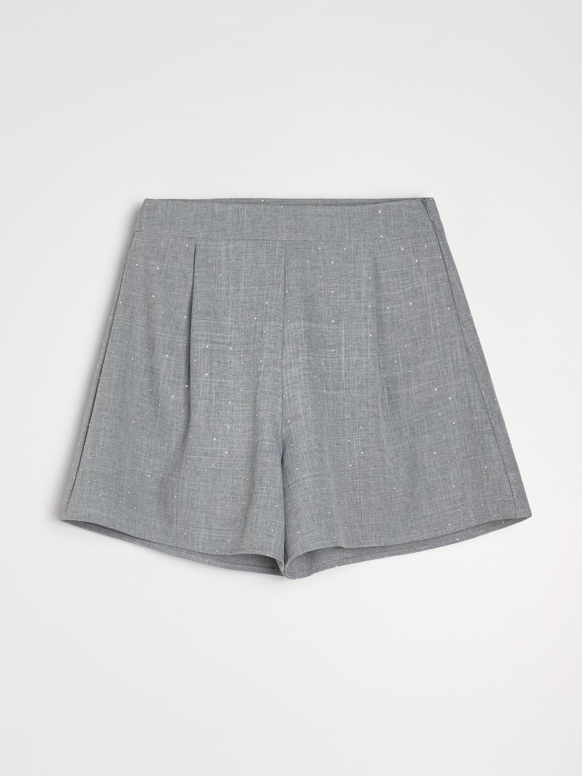 Sinsay - Σορτς με κρύσταλλα - ανοιχτό γκρι φωτογραφία