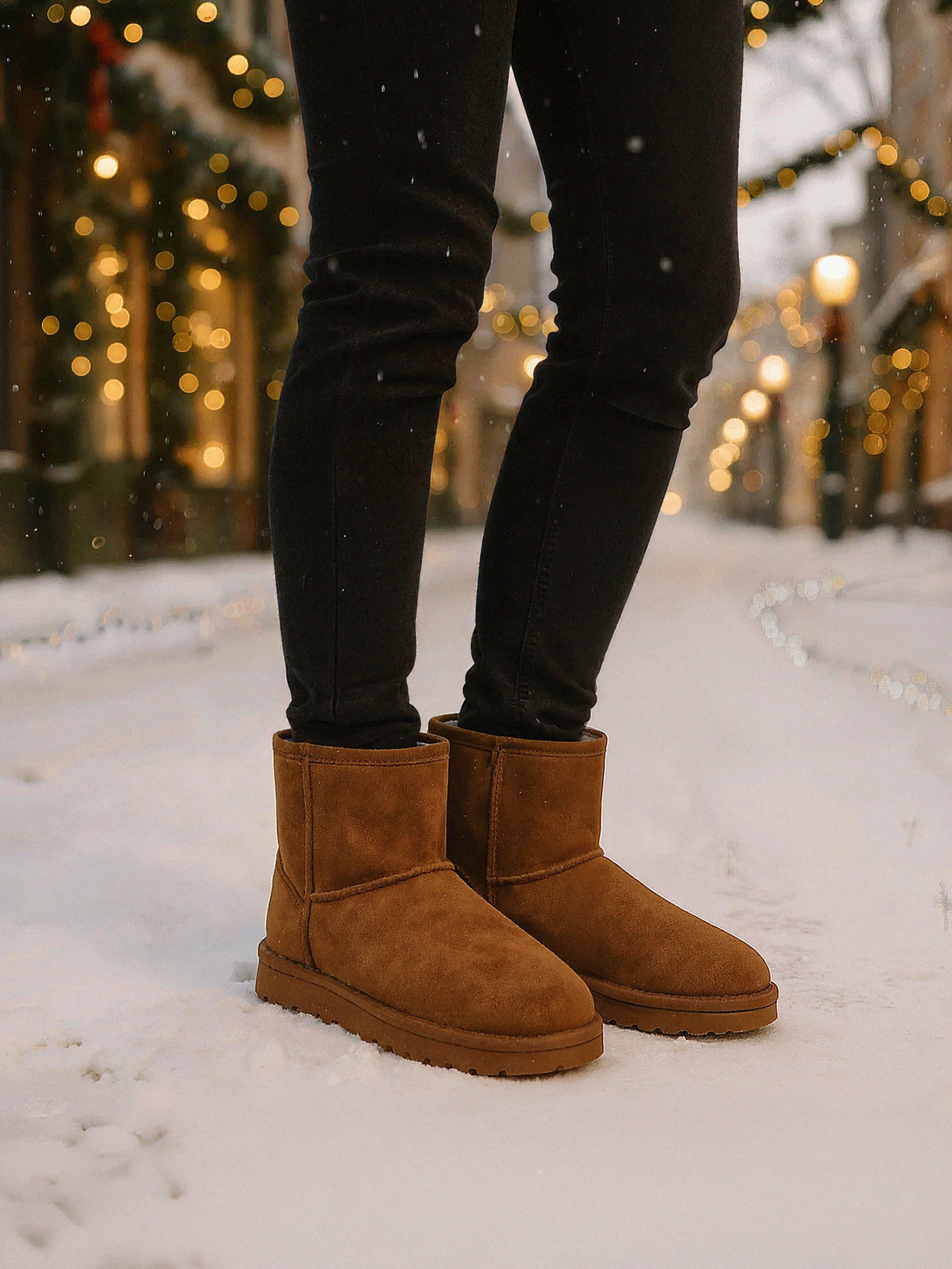 Sinsay - Ζεστά μποτάκια με επένδυση από μαλλί - χρυσο-καφε φωτογραφία