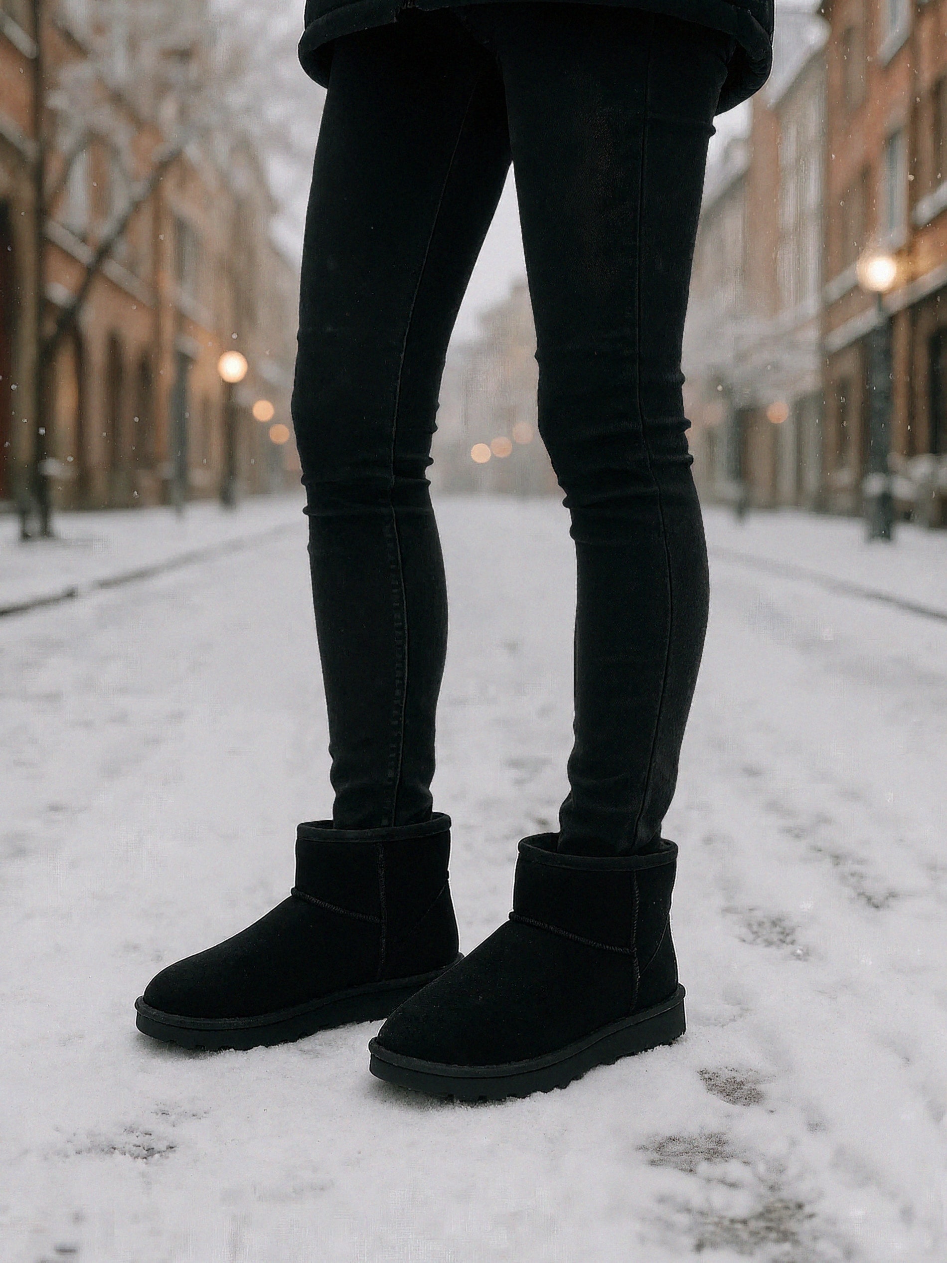 Sinsay - Ζεστά μποτάκια με επένδυση από μαλλί - μαυρο φωτογραφία