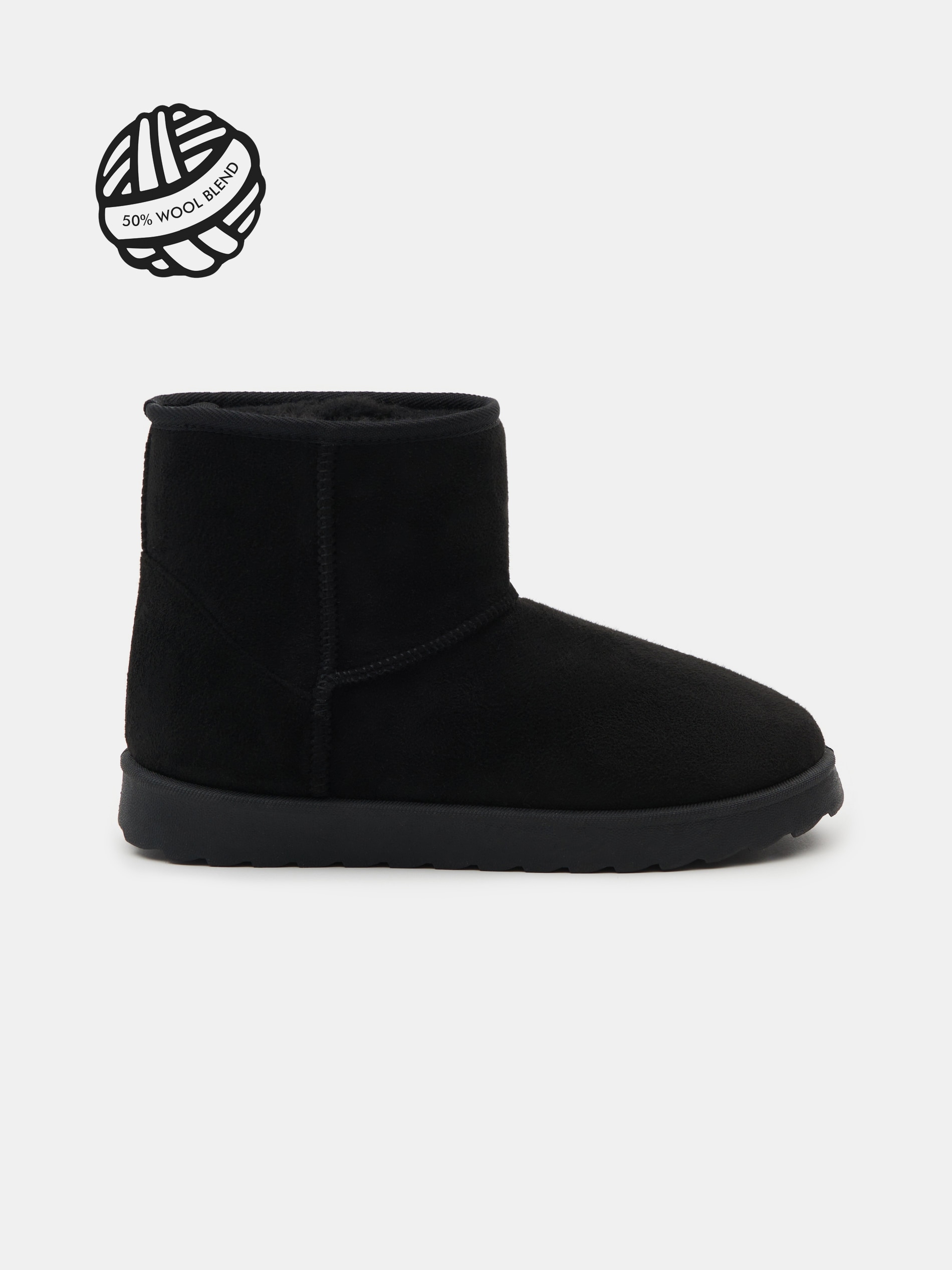 Sinsay - Ζεστά μποτάκια με επένδυση από μαλλί - μαυρο φωτογραφία