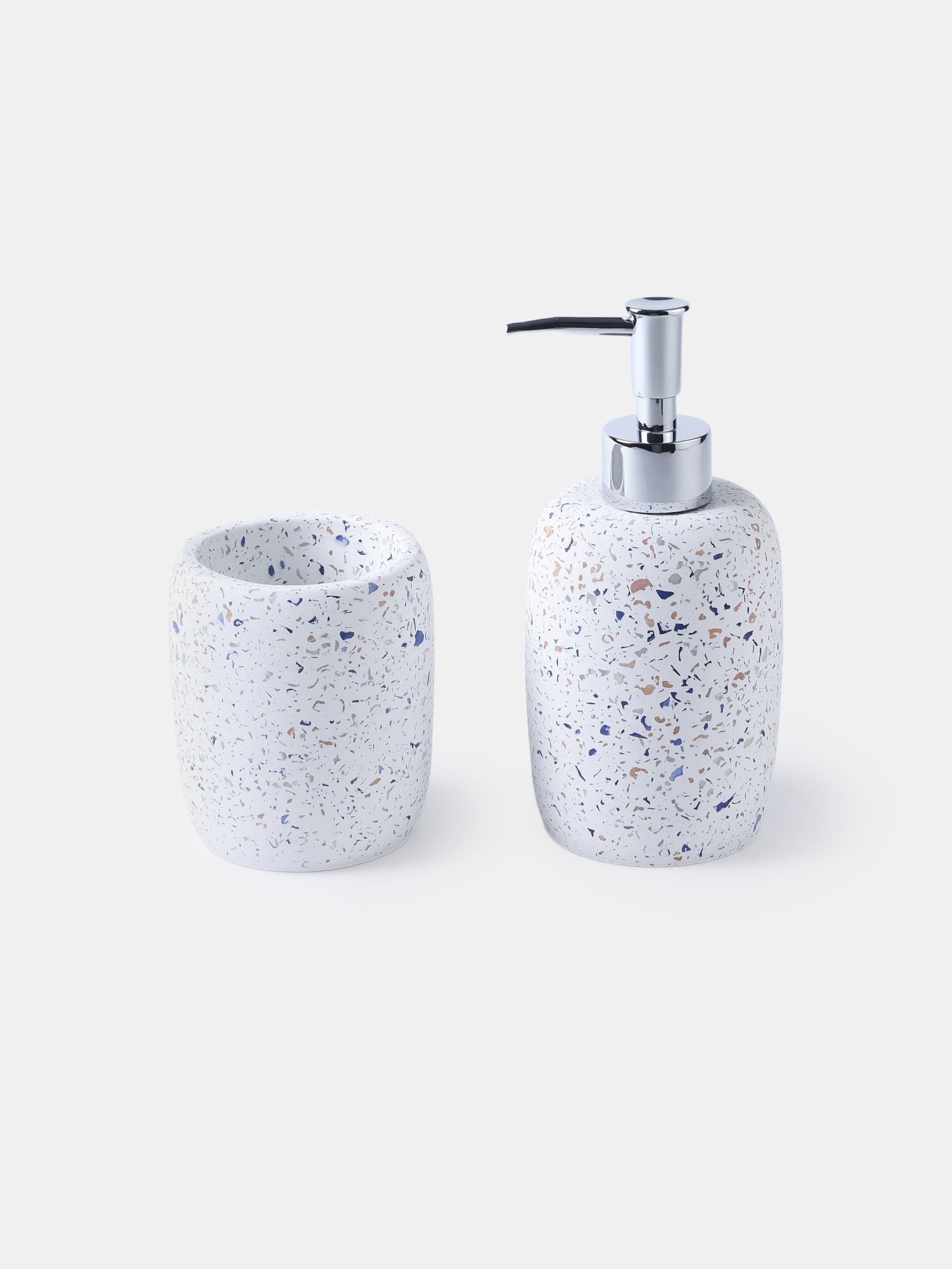 Sinsay - Σετ: Διανομέας σαπουνιού και ποτήρι για οδοντόβουρτσες - πολυχρωμο φωτογραφία