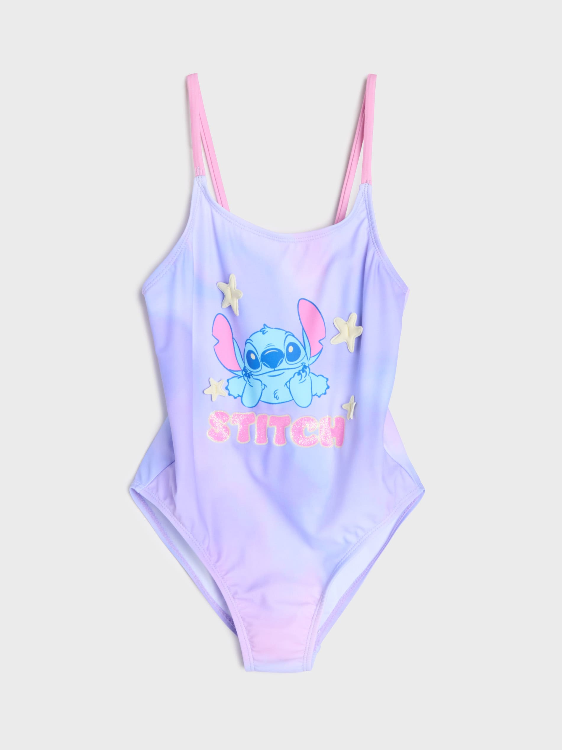 Sinsay - Jednoczęściowy strój kąpielowy z efektem ombre Stitch - fioletowy