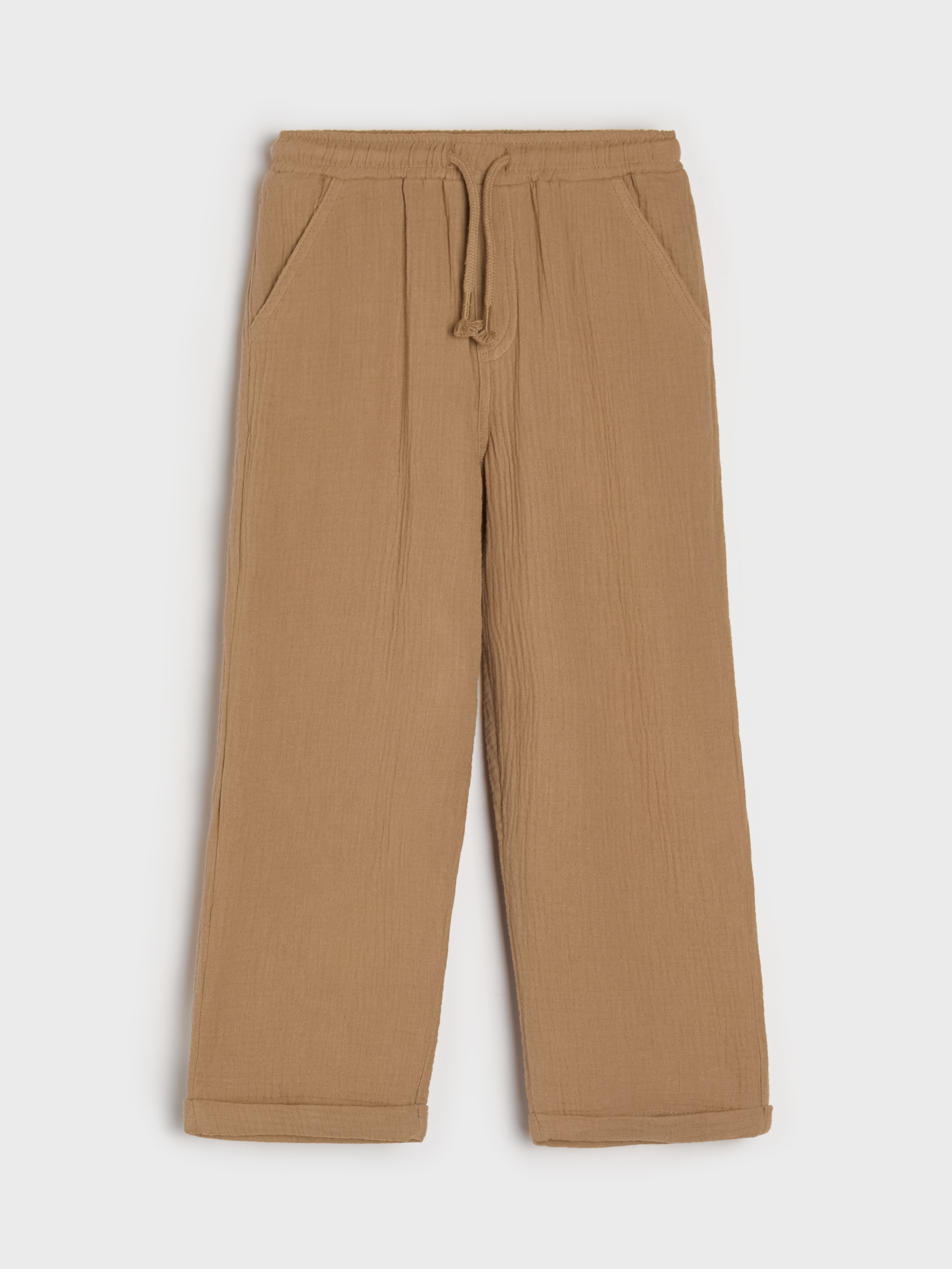 Sinsay - Jeansy straight leg - brązowy