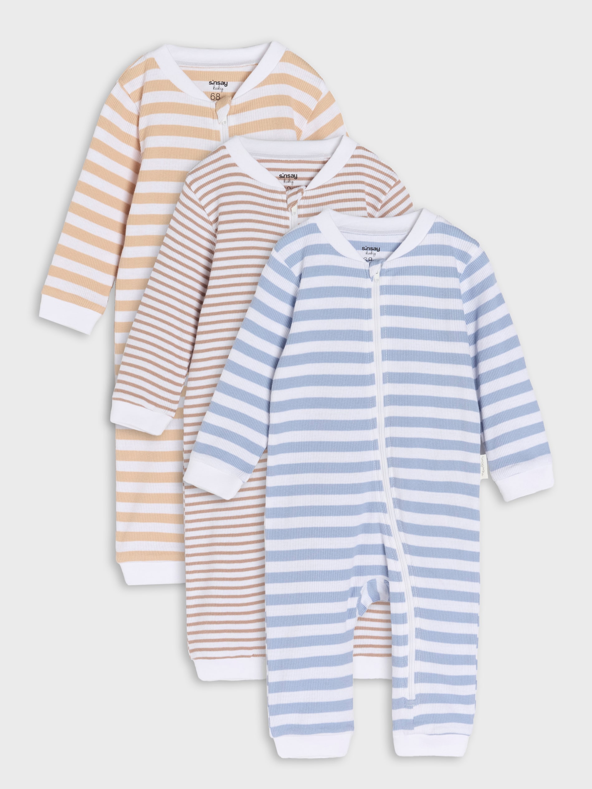 Sinsay - Pajacyki 3 pack - biały