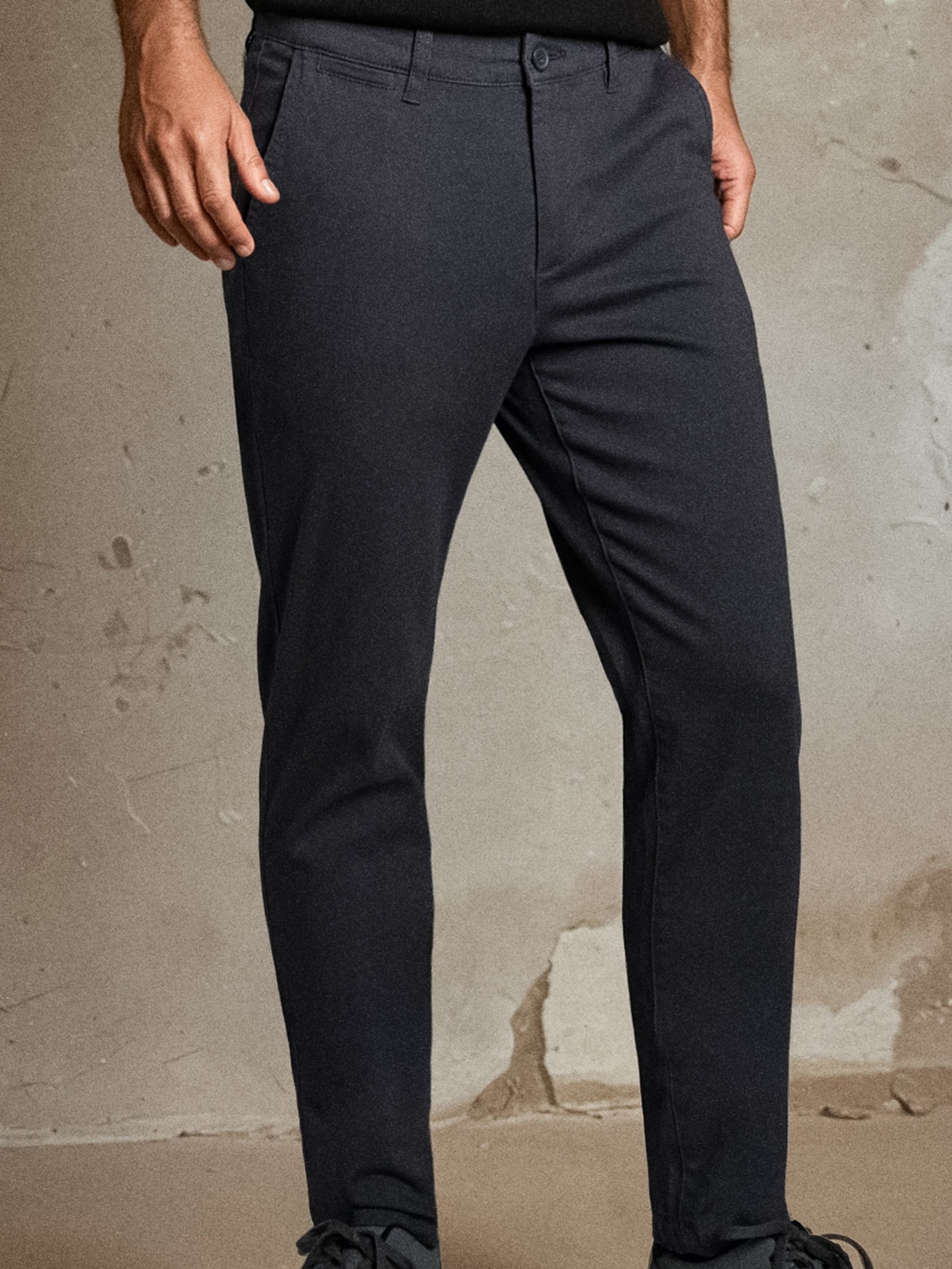 Sinsay - Spodnie chino slim - szary