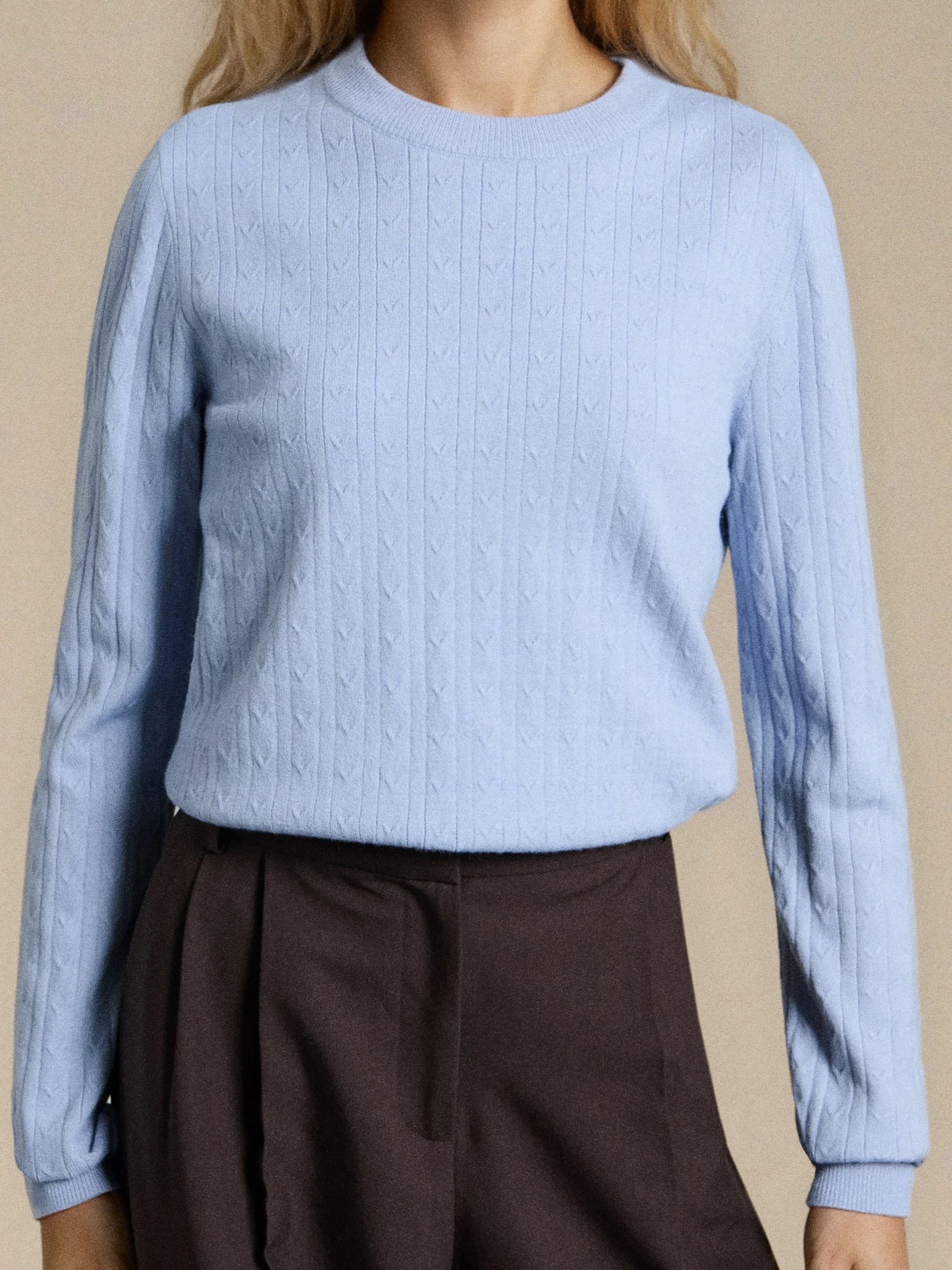 Sinsay - Sweter w prążki - błękitny