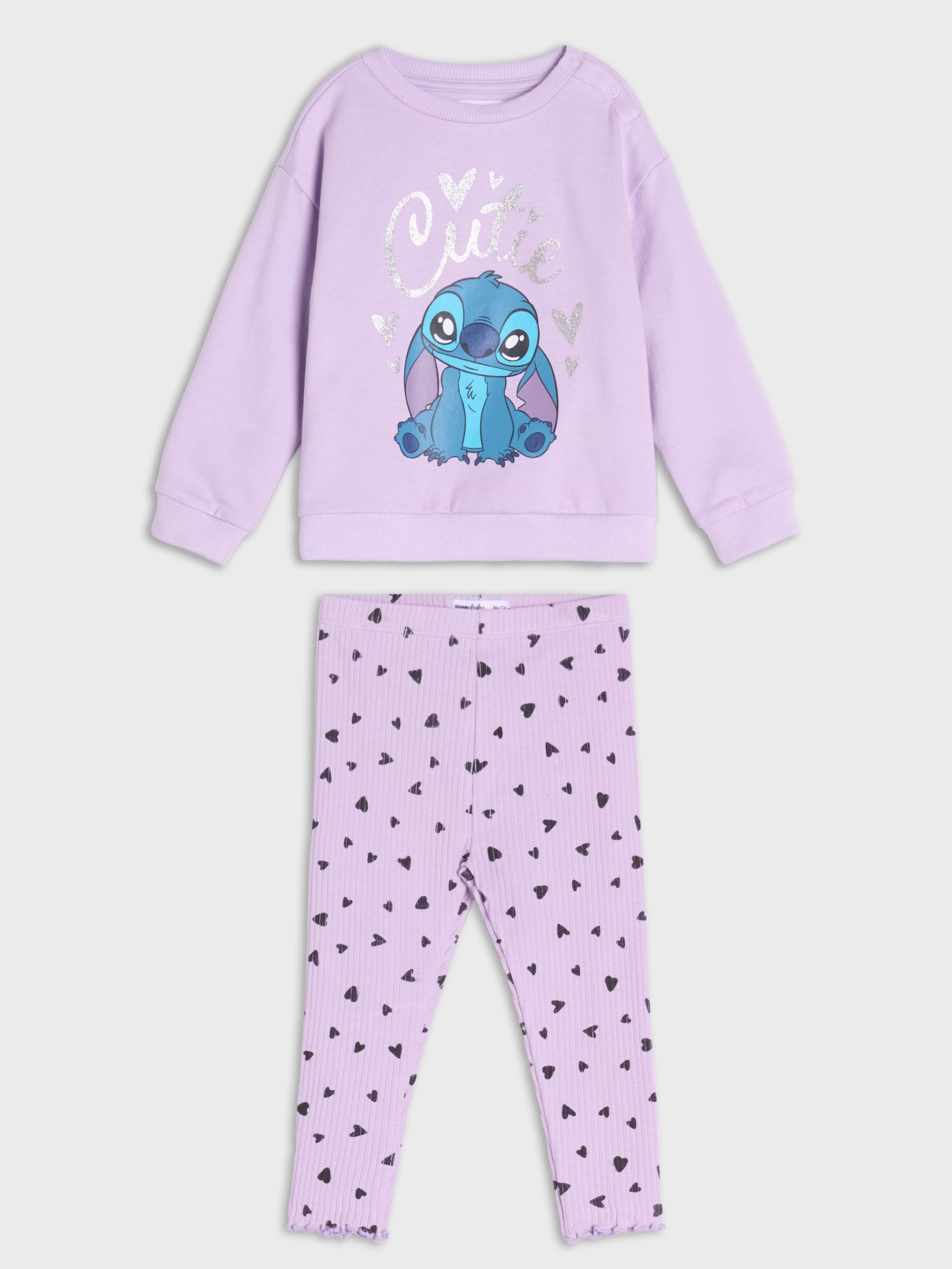 Sinsay - Komplet dzianinowy Stich - fioletowy