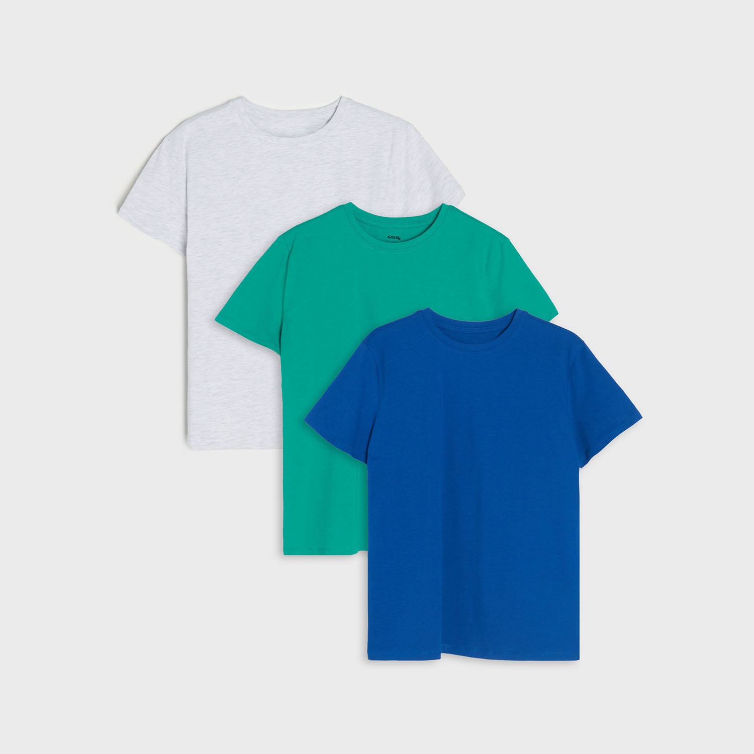 E-shop Sinsay - Súprava 3 tričiek - Zelená