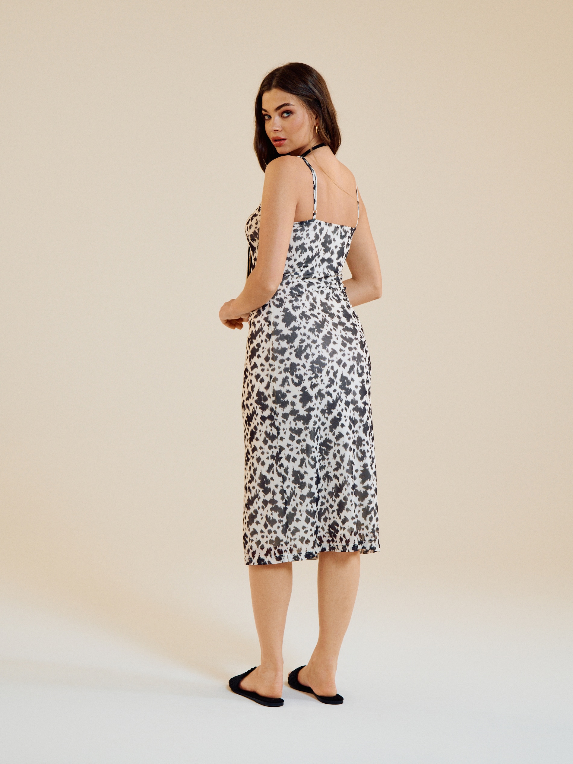 Sinsay - Midi φόρεμα με δαντέλα - πολυχρωμο φωτογραφία