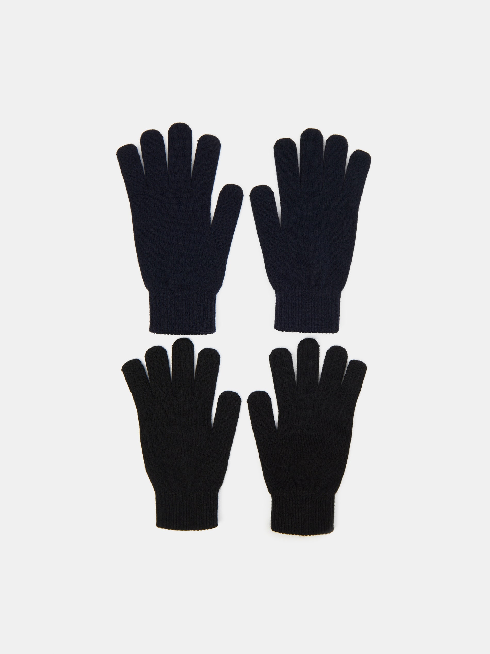 Sinsay - Σετ με 2 ζεύγη γάντια - ναυτικο μπλε φωτογραφία