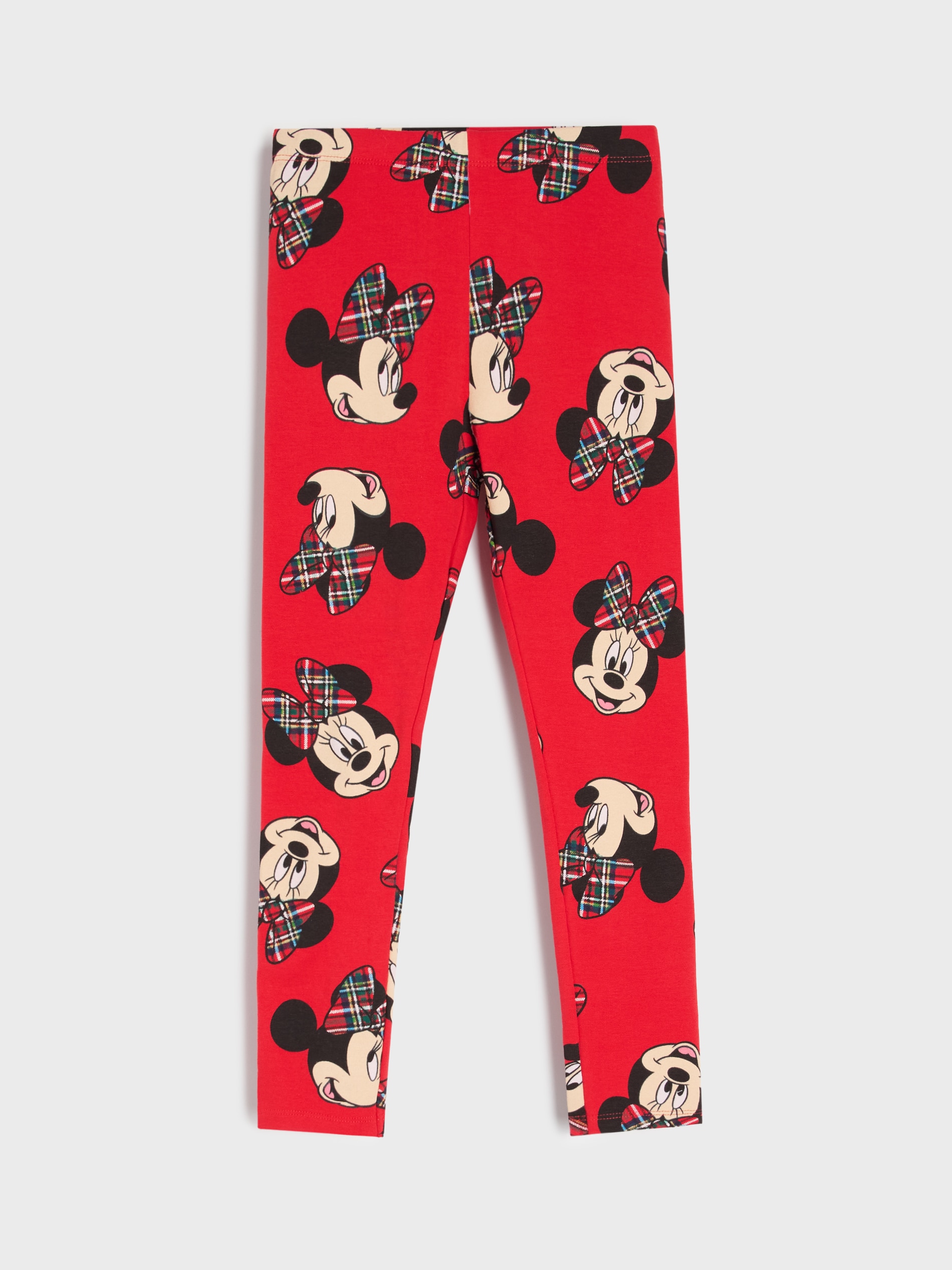 Sinsay - Bawełniane legginsy ze wzorkiem Minnie Mouse - czerwony