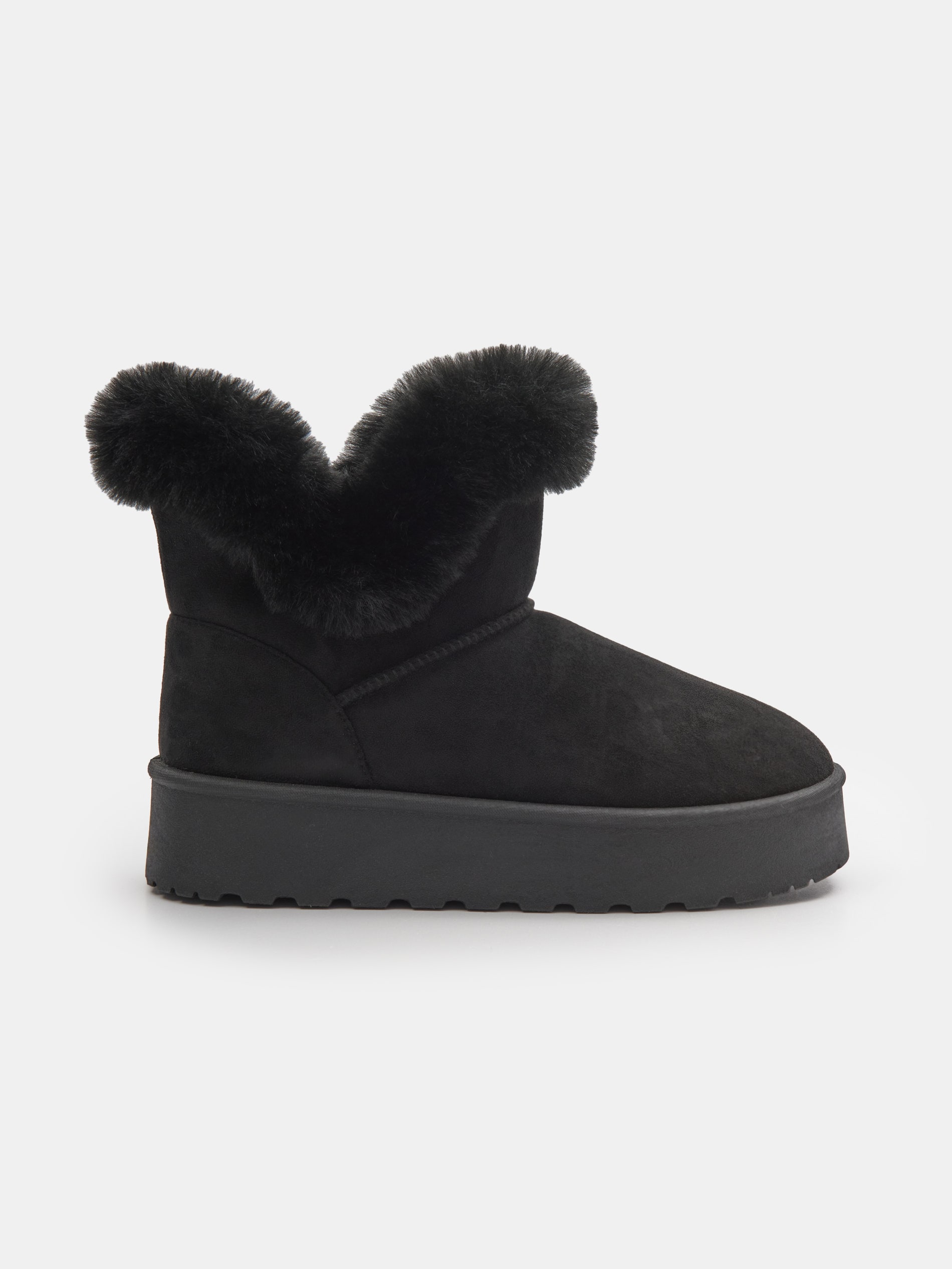 Sinsay - Μπότες αστραγάλου από οικολογικό σουέντ - μαυρο φωτογραφία