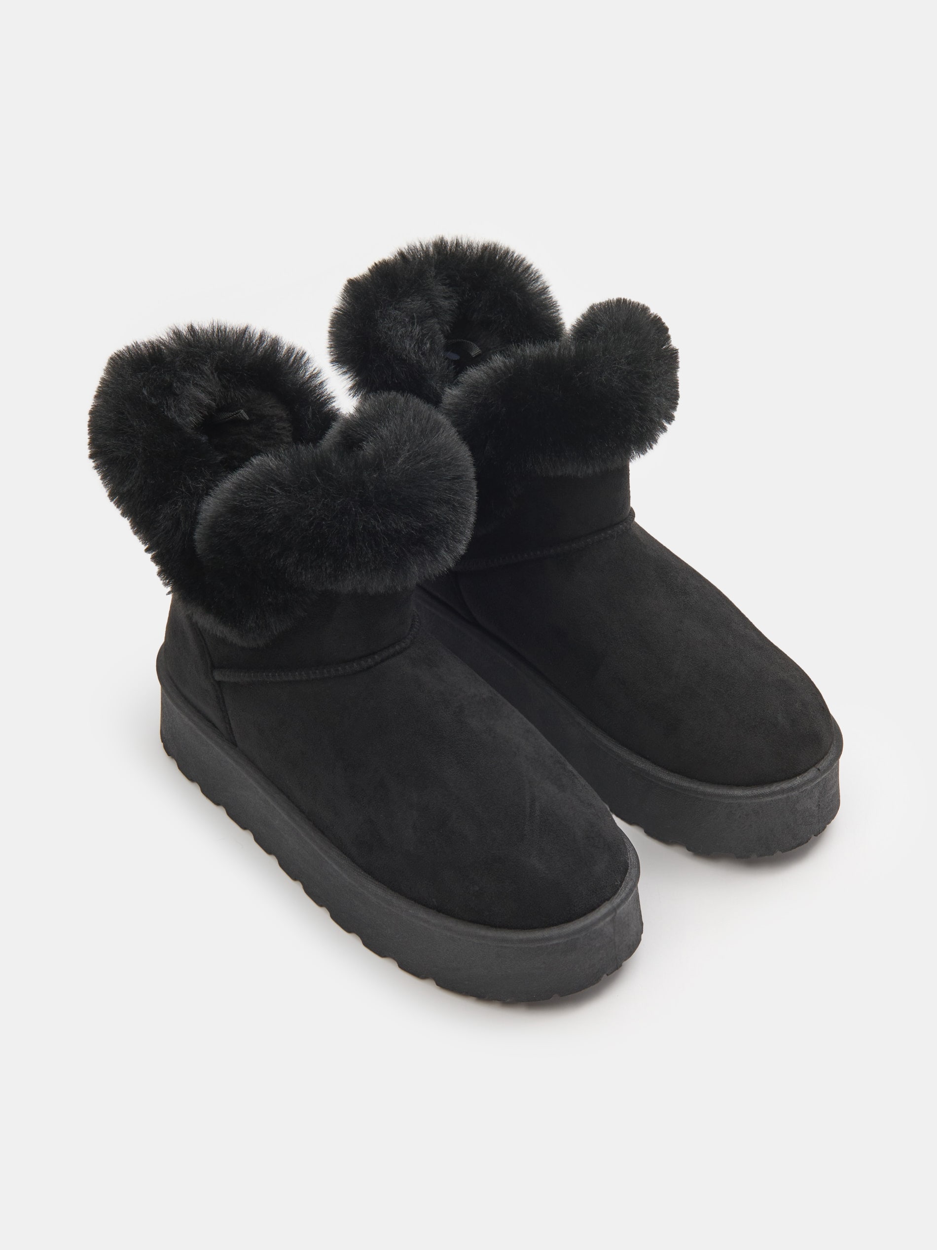 Sinsay - Μπότες αστραγάλου από οικολογικό σουέντ - μαυρο φωτογραφία