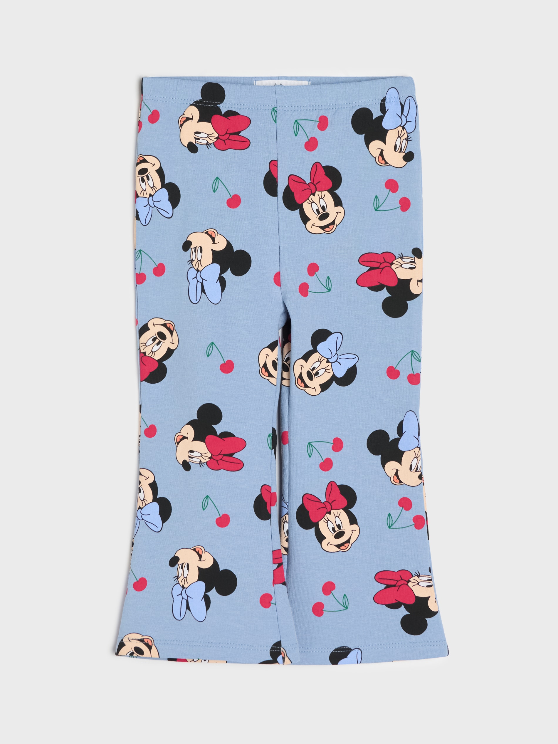 Sinsay - Spodnie flare ze wzorem Minnie Mouse - niebieski