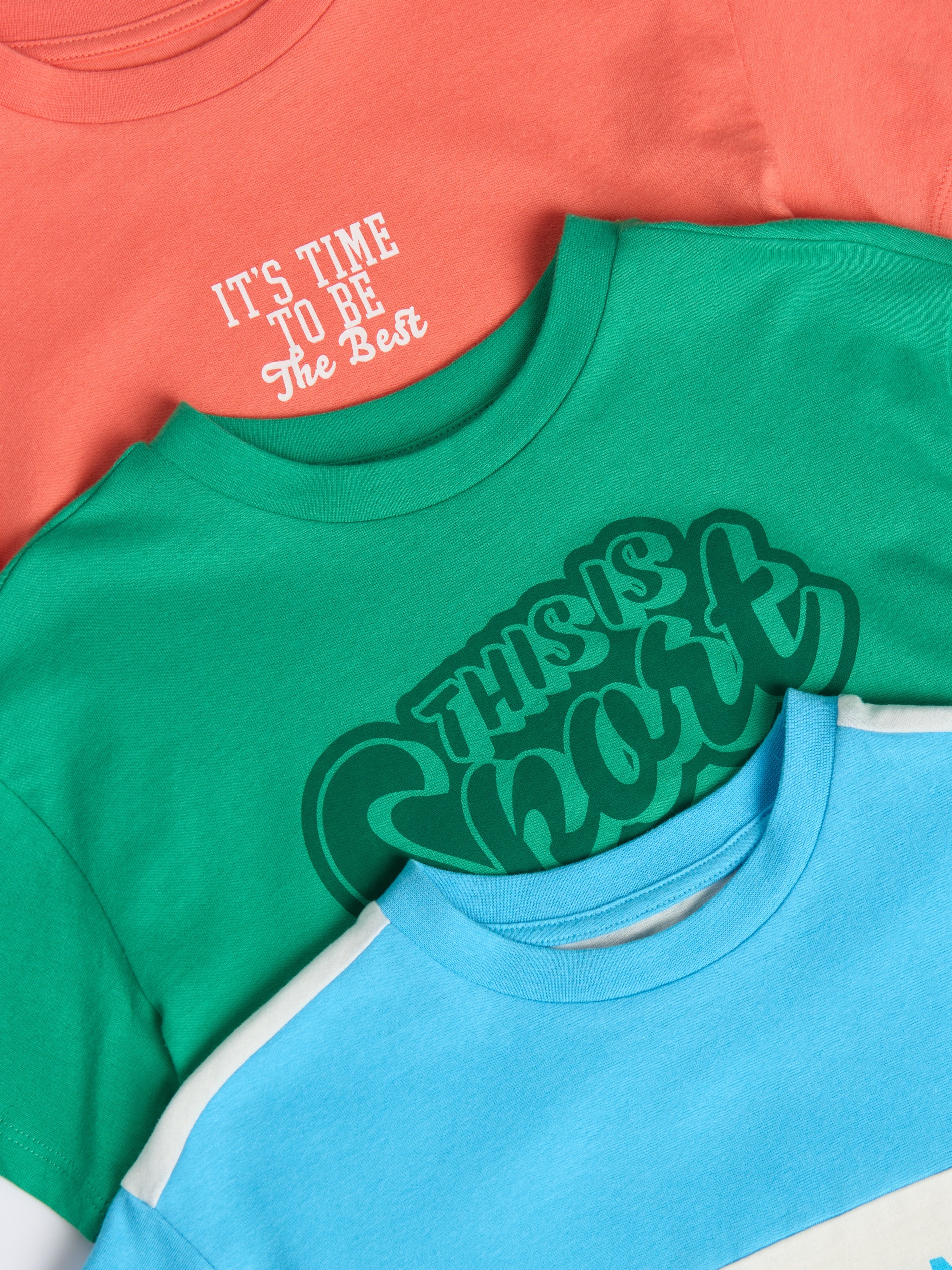 Sinsay - Σετ με 3 μπλούζες - ροδακινι φωτογραφία