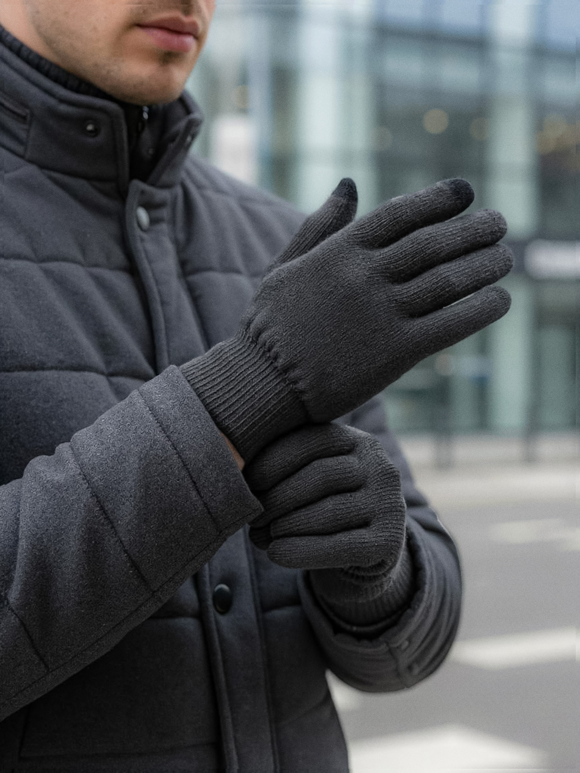 Sinsay - Γάντια - σκουρο γκρι φωτογραφία