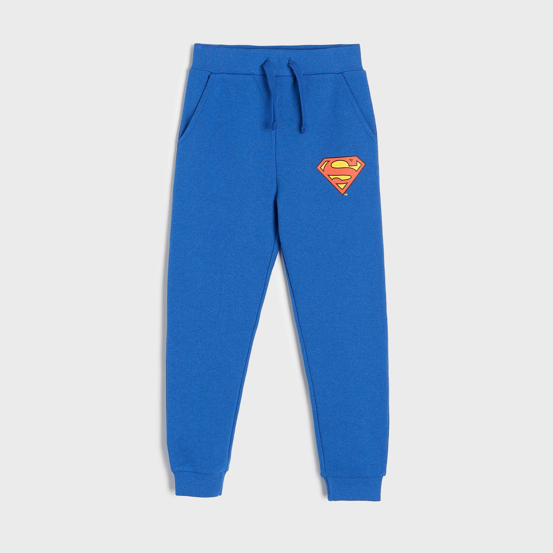 Sinsay – Pantaloni sport jogger Superman – Albastru Albastru imagine noua