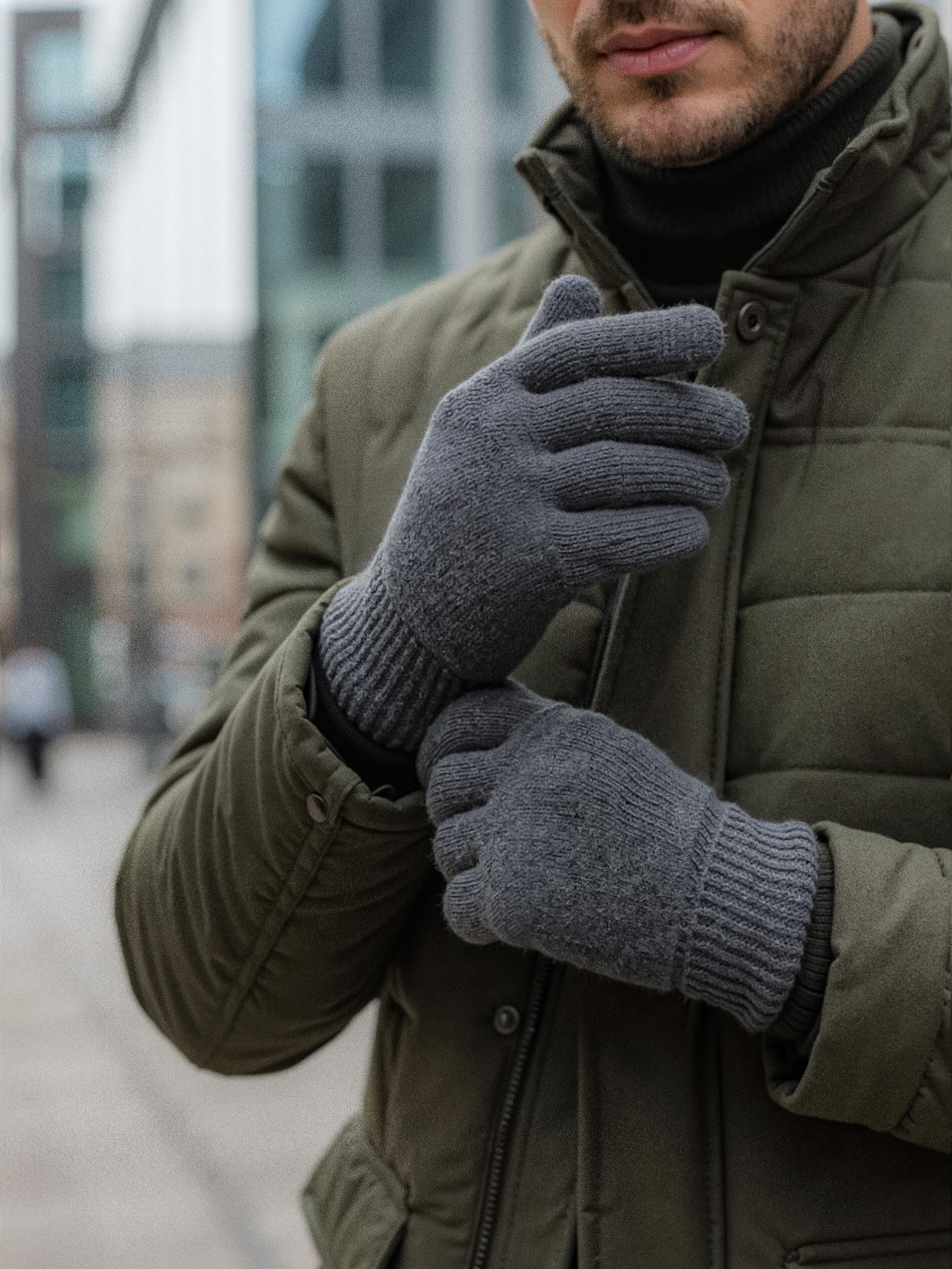 Sinsay - Γάντια - σκουρο γκρι φωτογραφία