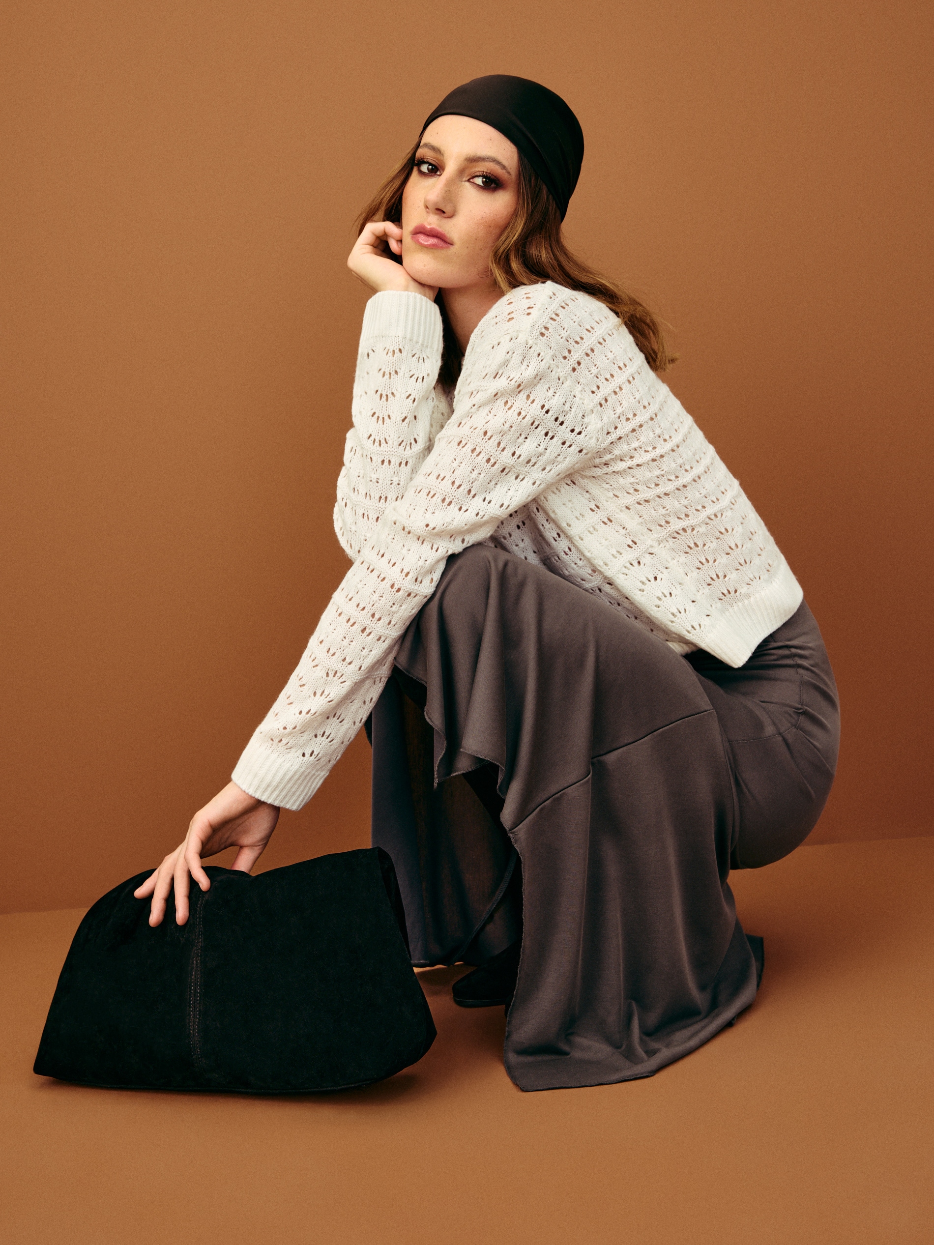 Sinsay - Strukturalny sweter - kremowy