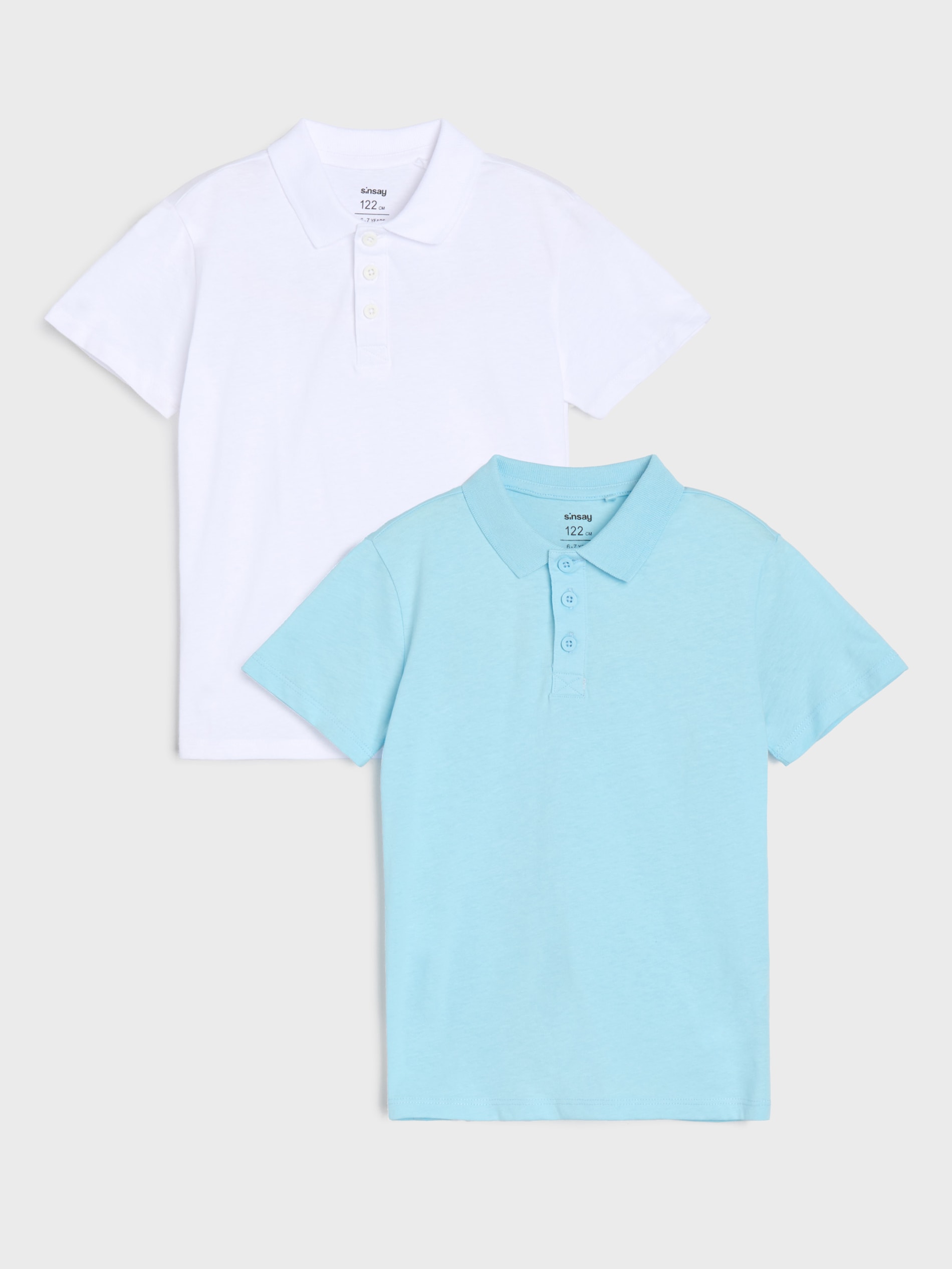 Sinsay - Koszulki polo 2 pack - biały
