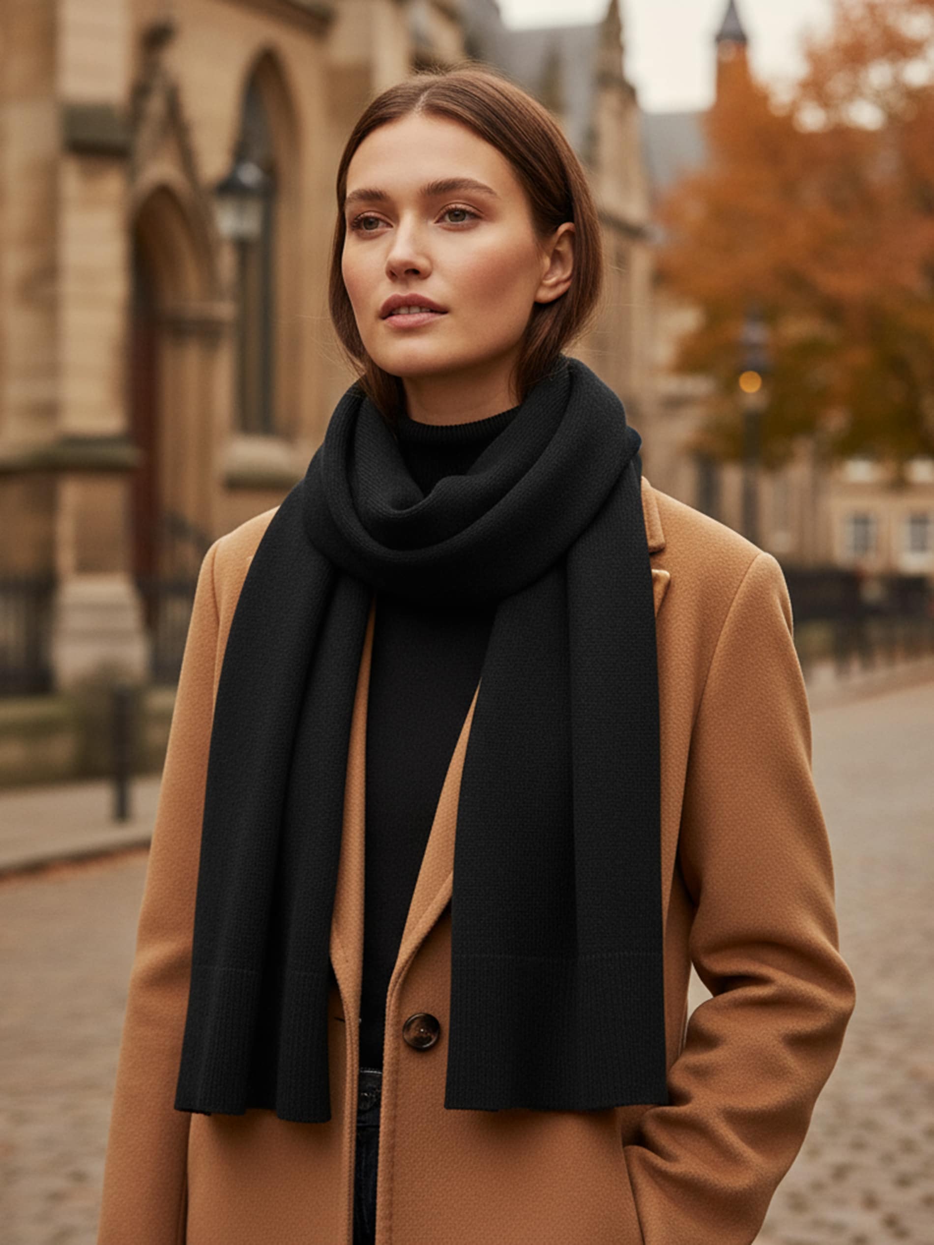 Sinsay - Κασκόλ - μαυρο φωτογραφία