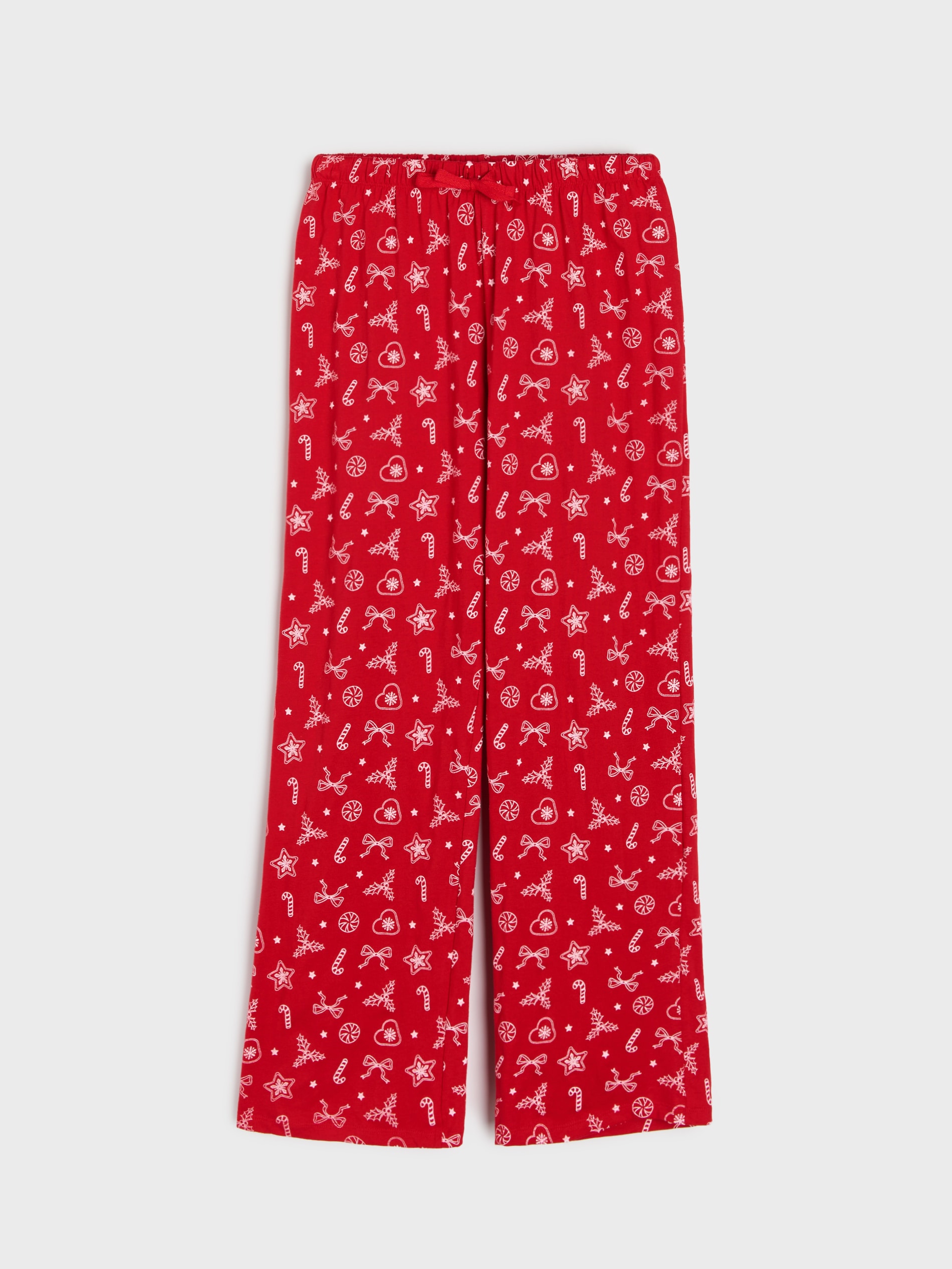 Sinsay - Βαμβακερή πιτζάμα δύο τεμαχίων - κοκκινο φωτογραφία