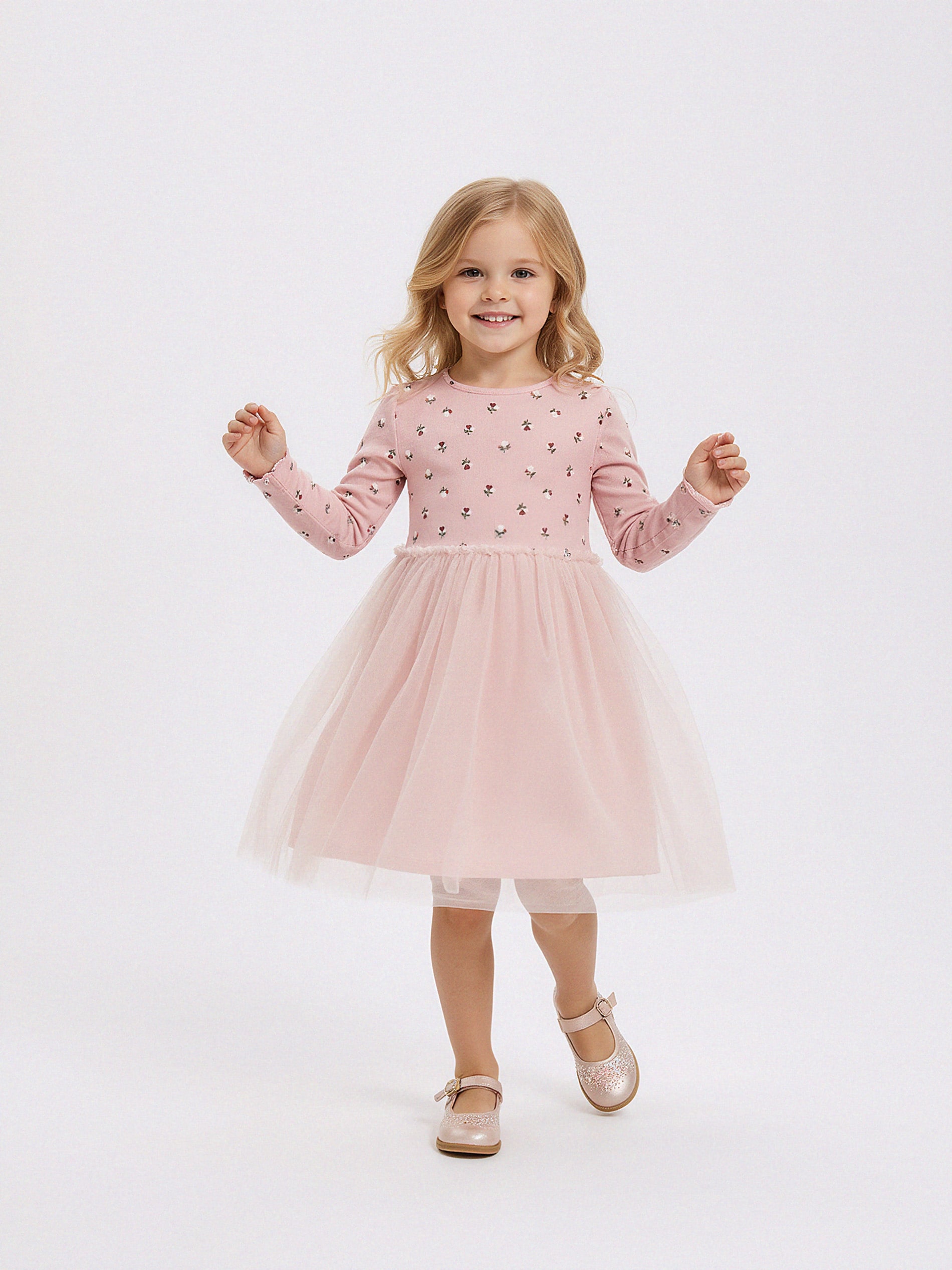 Sinsay - Prążkowana sukienka z tiulem - różowy