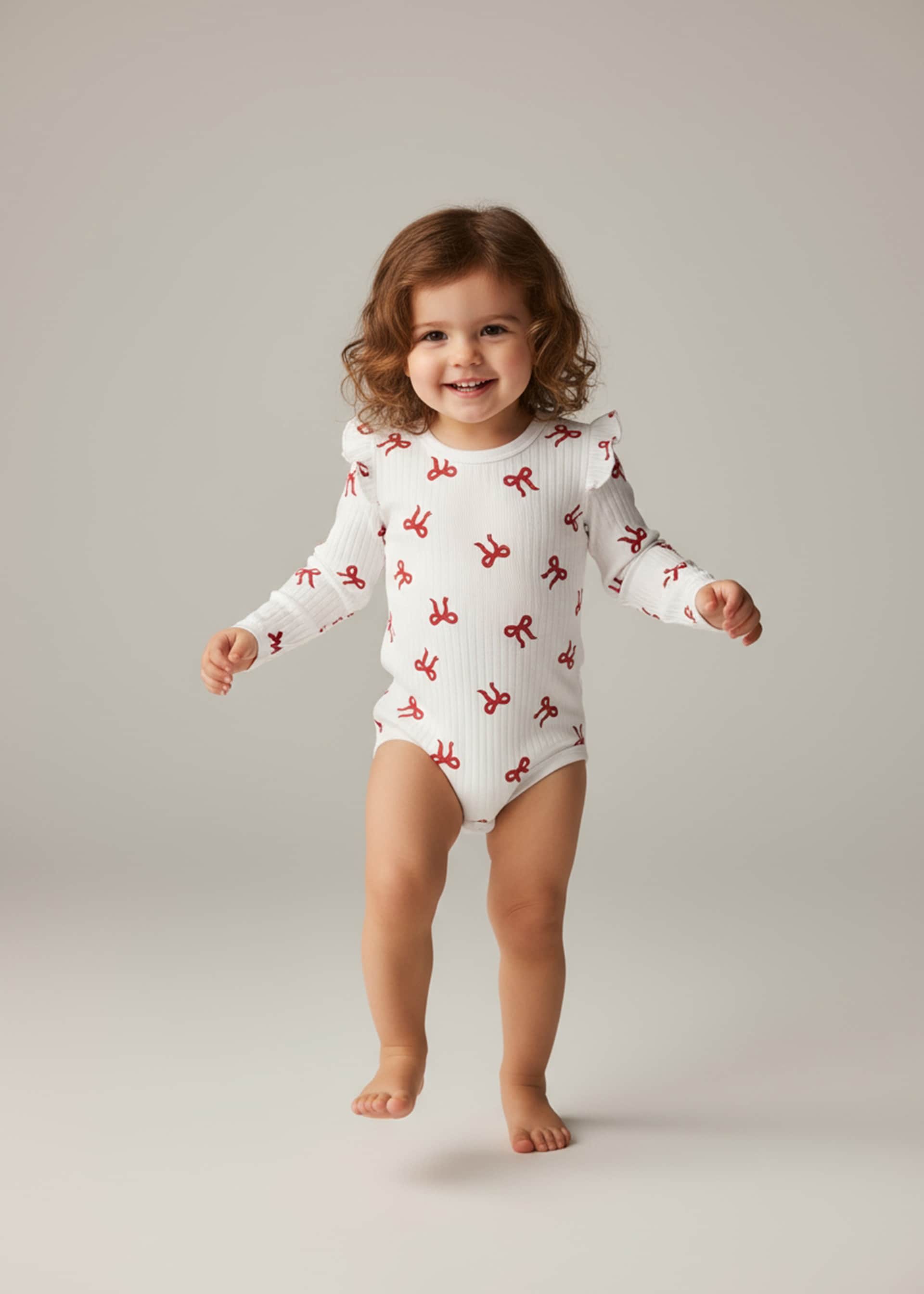 Sinsay - Bawełniane body ze wzorem w kokardy - biały