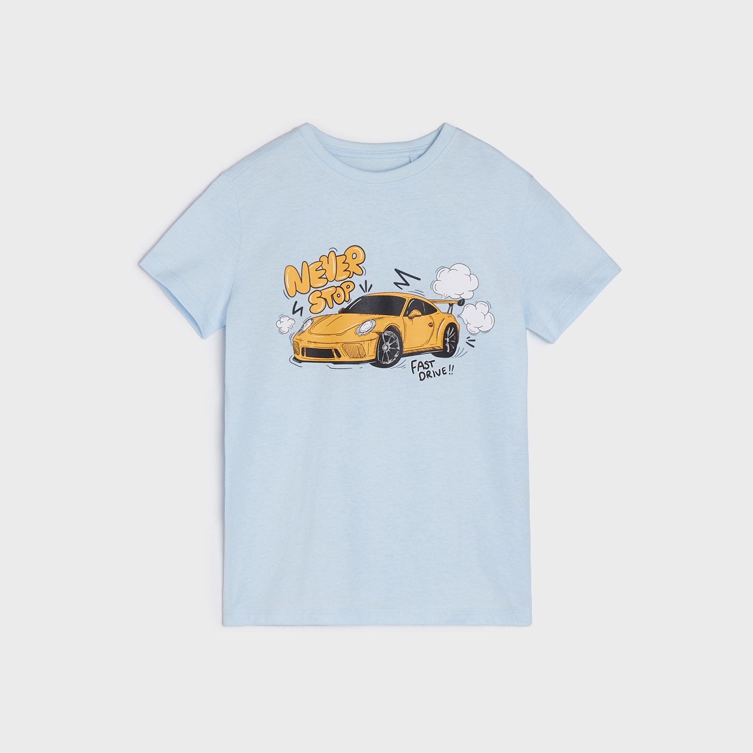 Sinsay - Tricou cu imprimeu - Albastru
