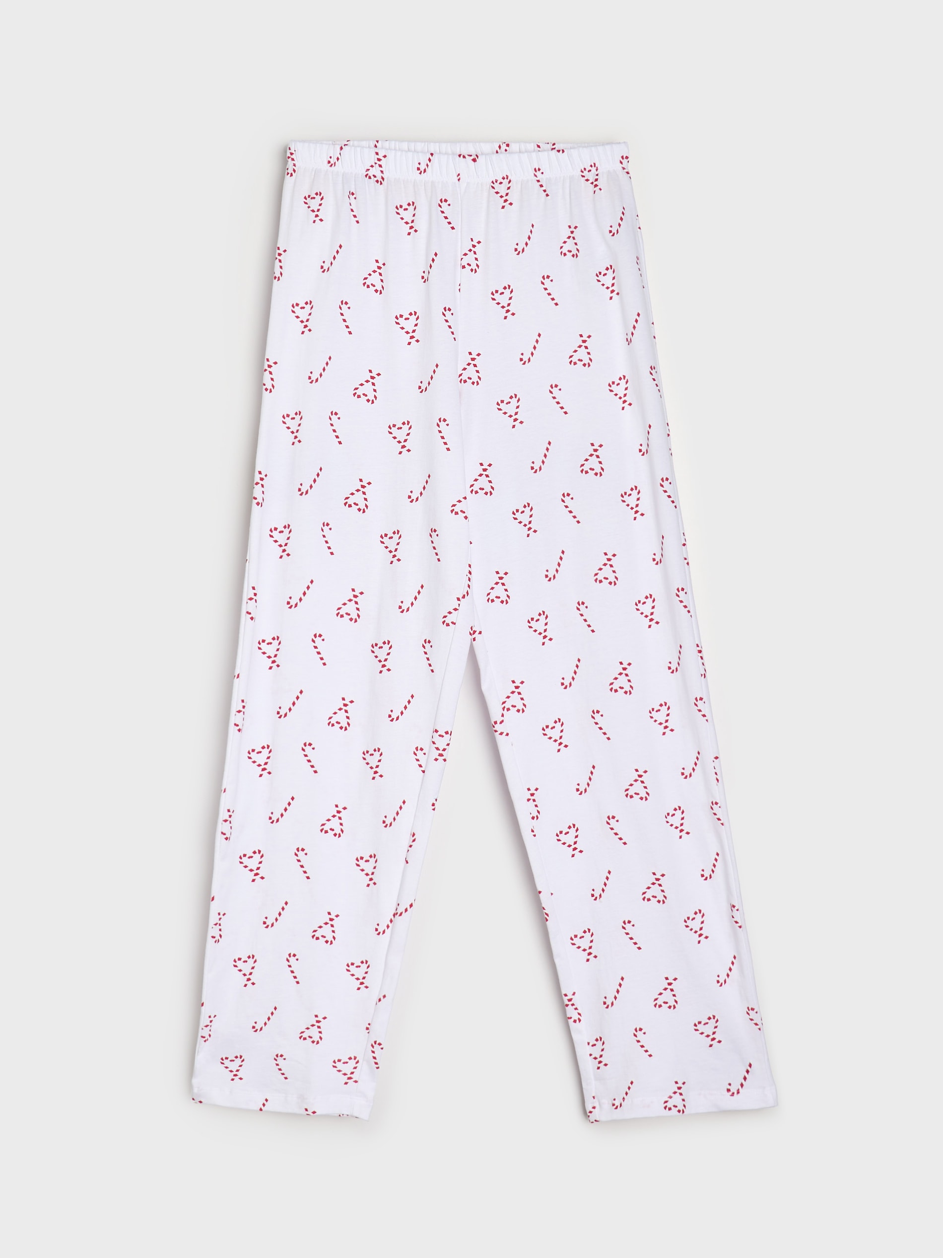 Sinsay - Βαμβακερή πιτζάμα δύο τεμαχίων - λευκο φωτογραφία