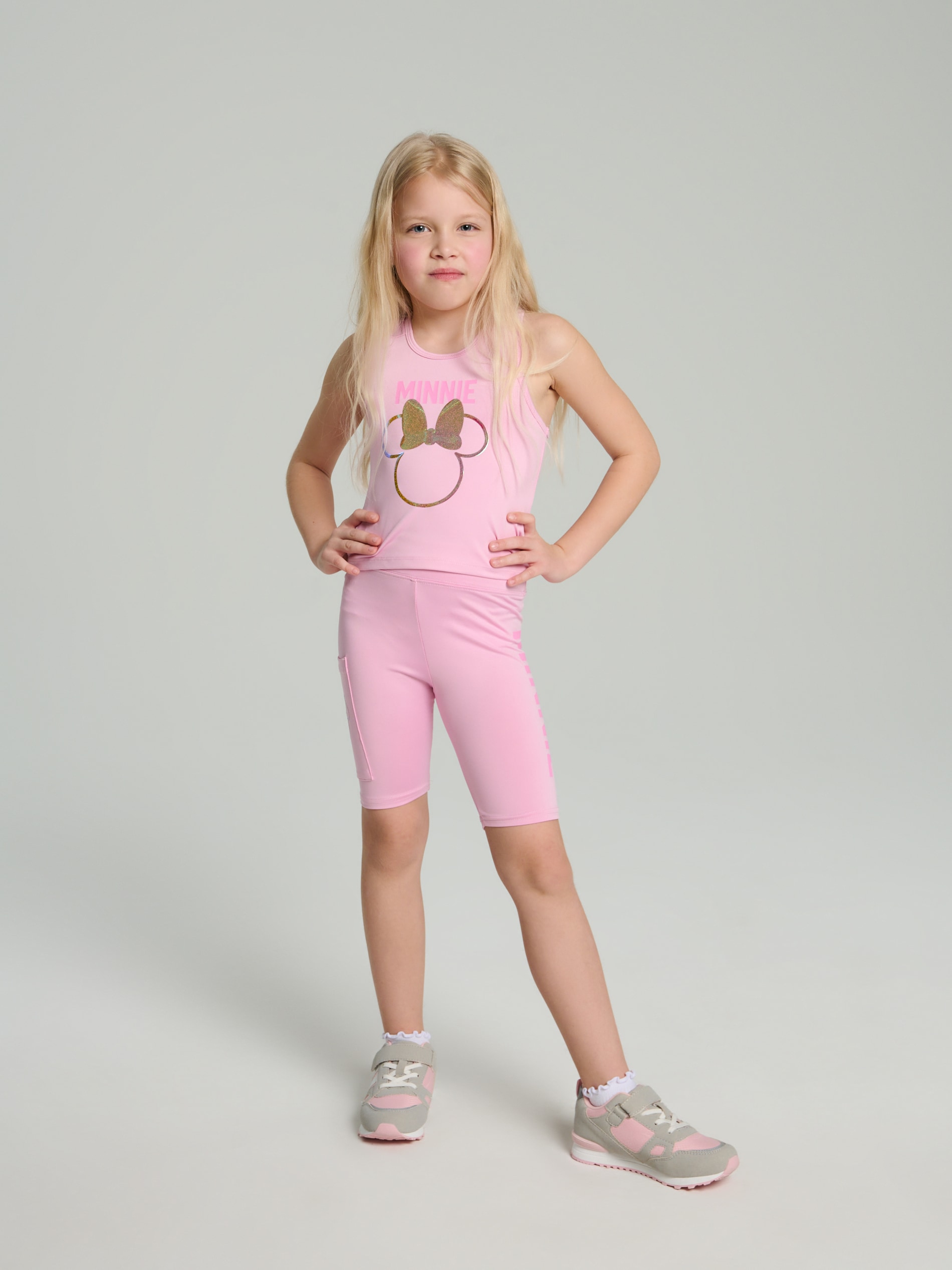 Sinsay - Krótkie legginsy Minnie Mouse - wielobarwny
