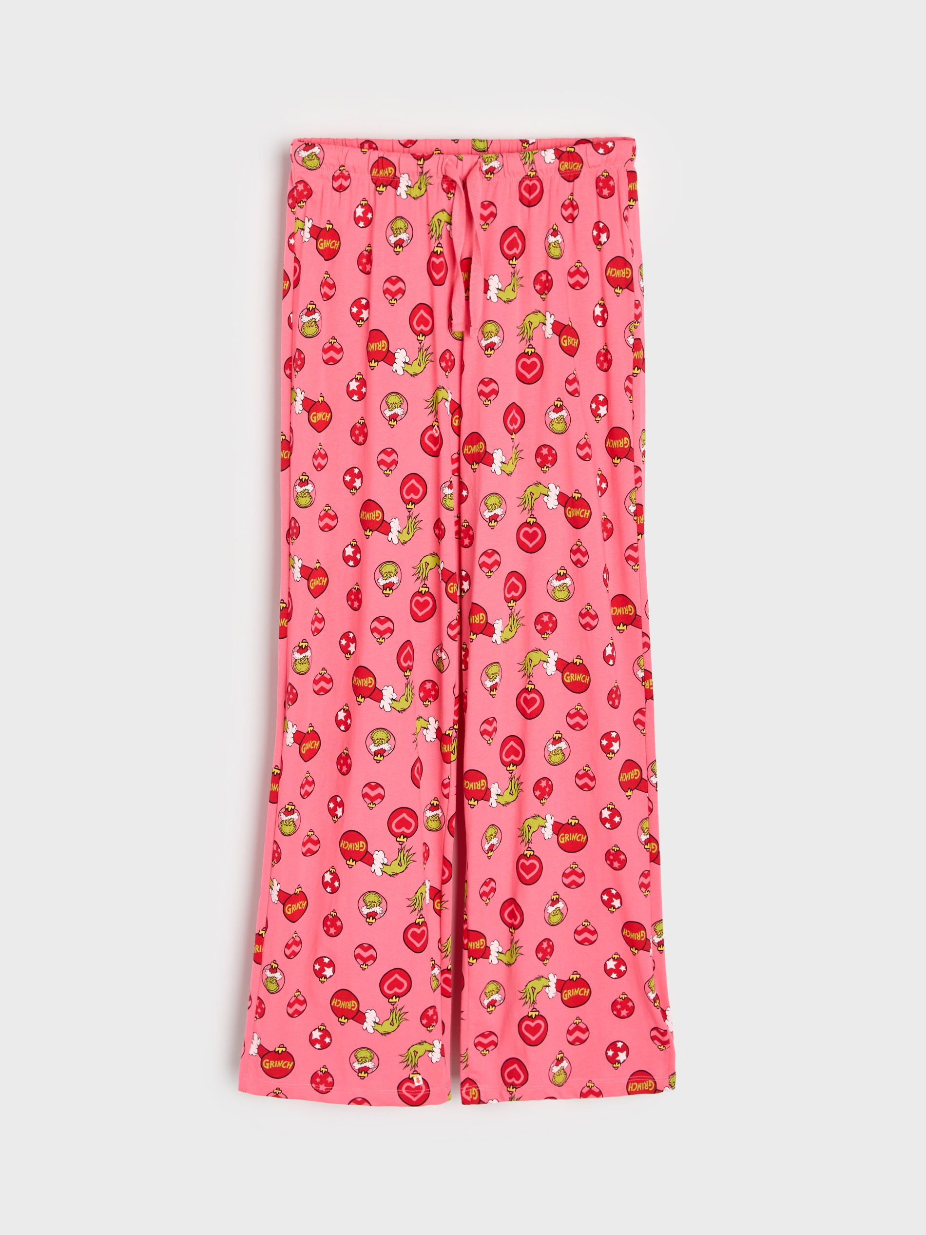 Sinsay - Πυτζάμα δύο τεμαχίων από βαμβάκι με τύπωμα Grinch - κοκκινο φωτογραφία