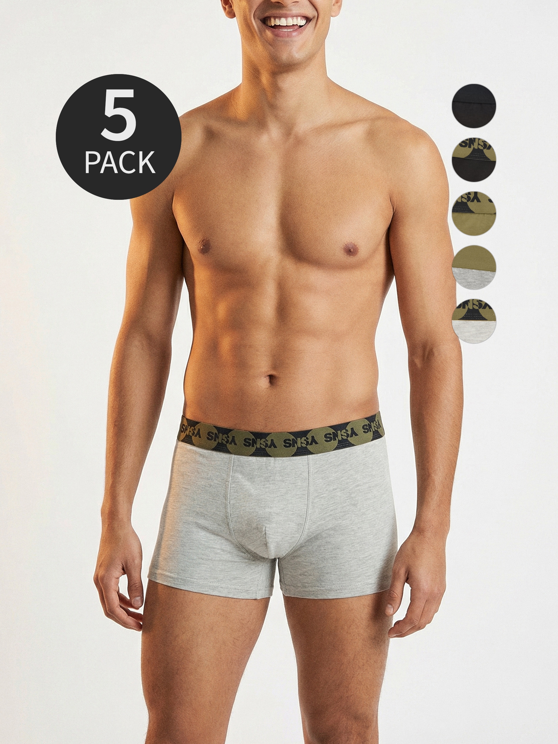 Sinsay - Bokserki classic 5 pack - wielobarwny