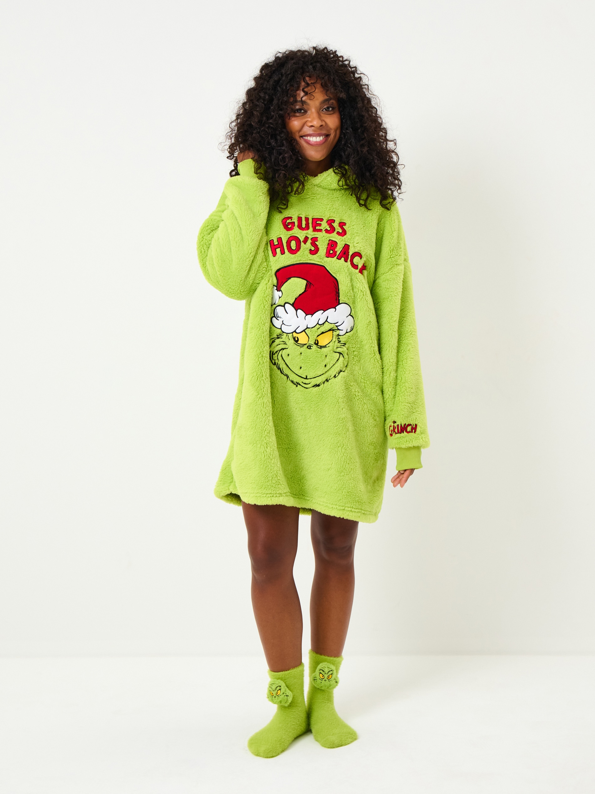 Sinsay - Bluza Snuddie Grinch - zielony