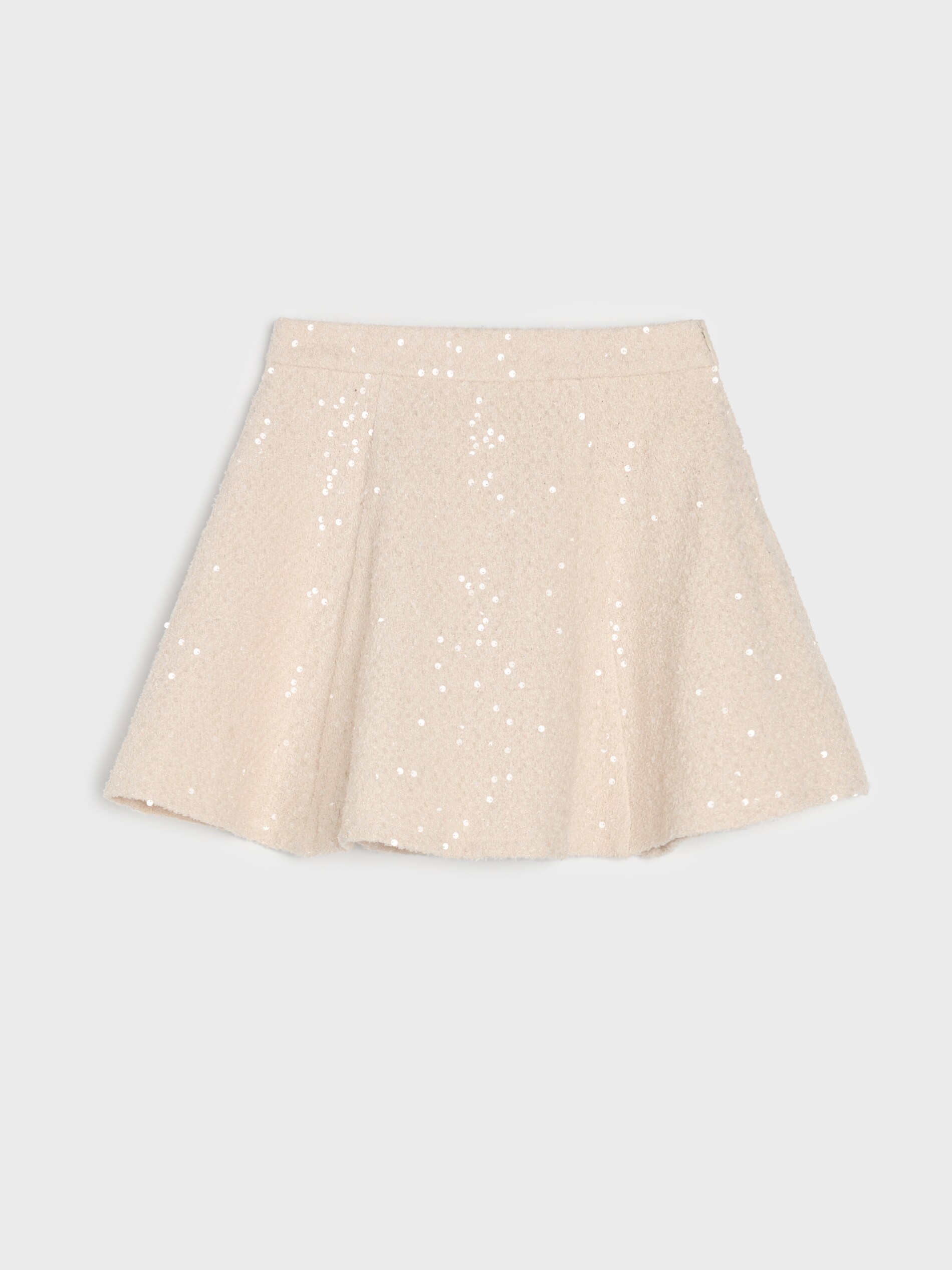 Sinsay - Mini φούστα - κρεμ φωτογραφία