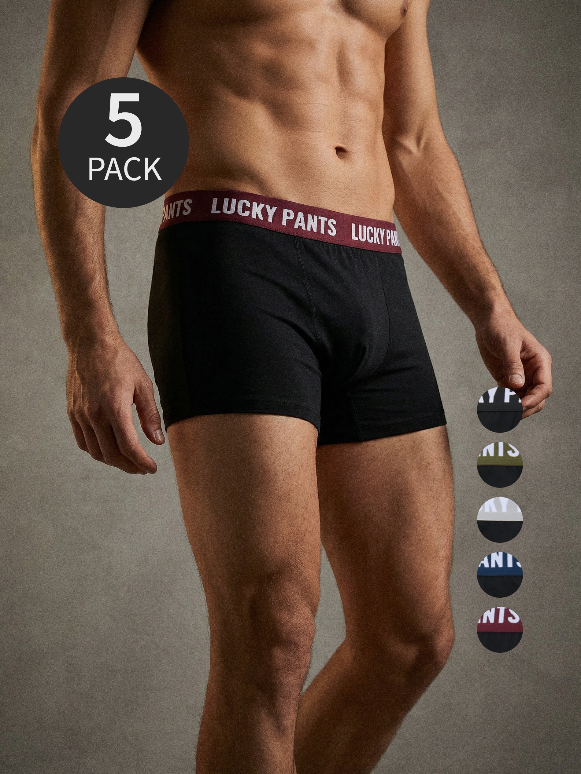 Sinsay - Bawełniane bokserki 5 pack - czarny