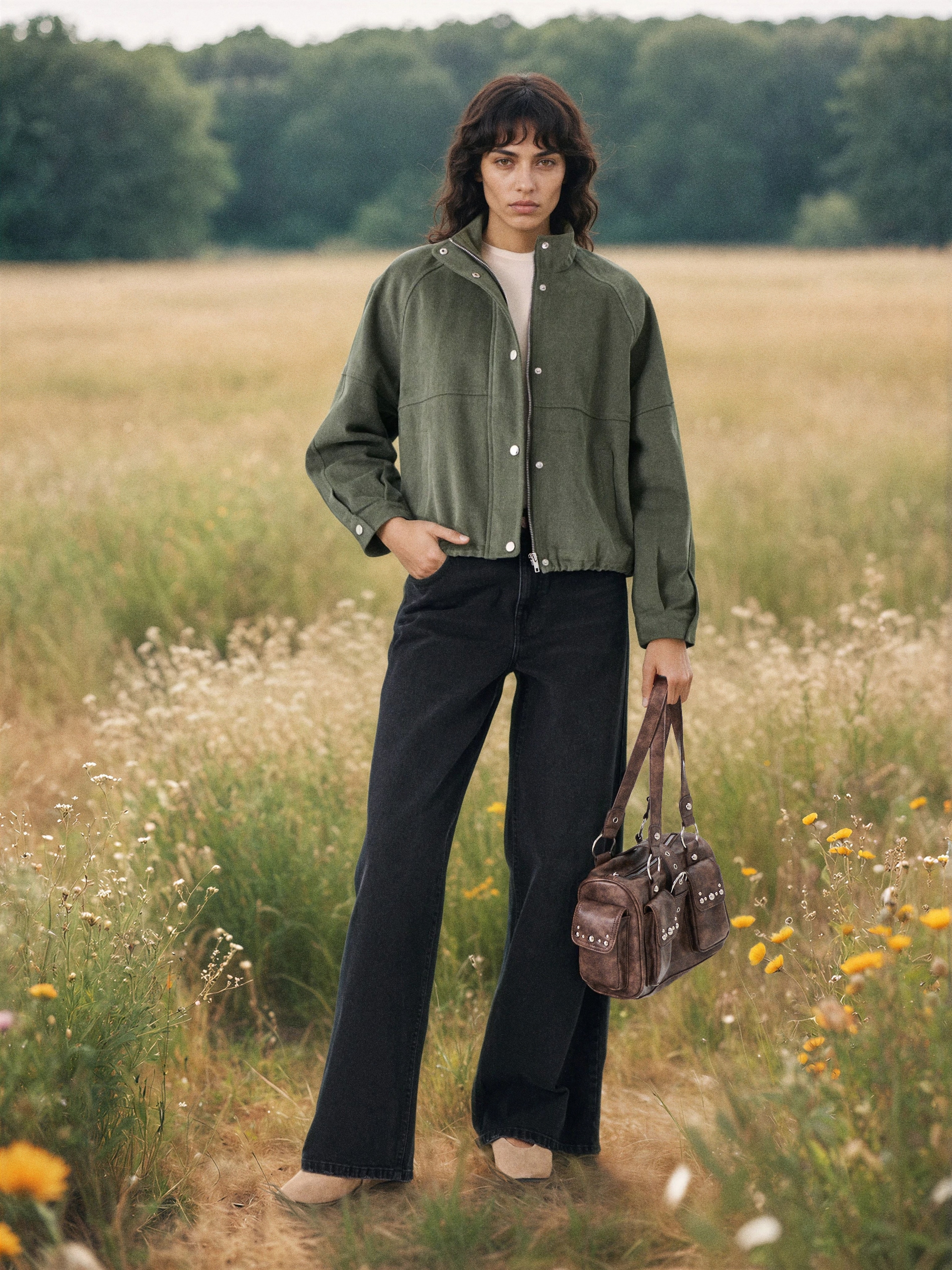 Sinsay - Jeansy wide leg z efektem sprania - czarny