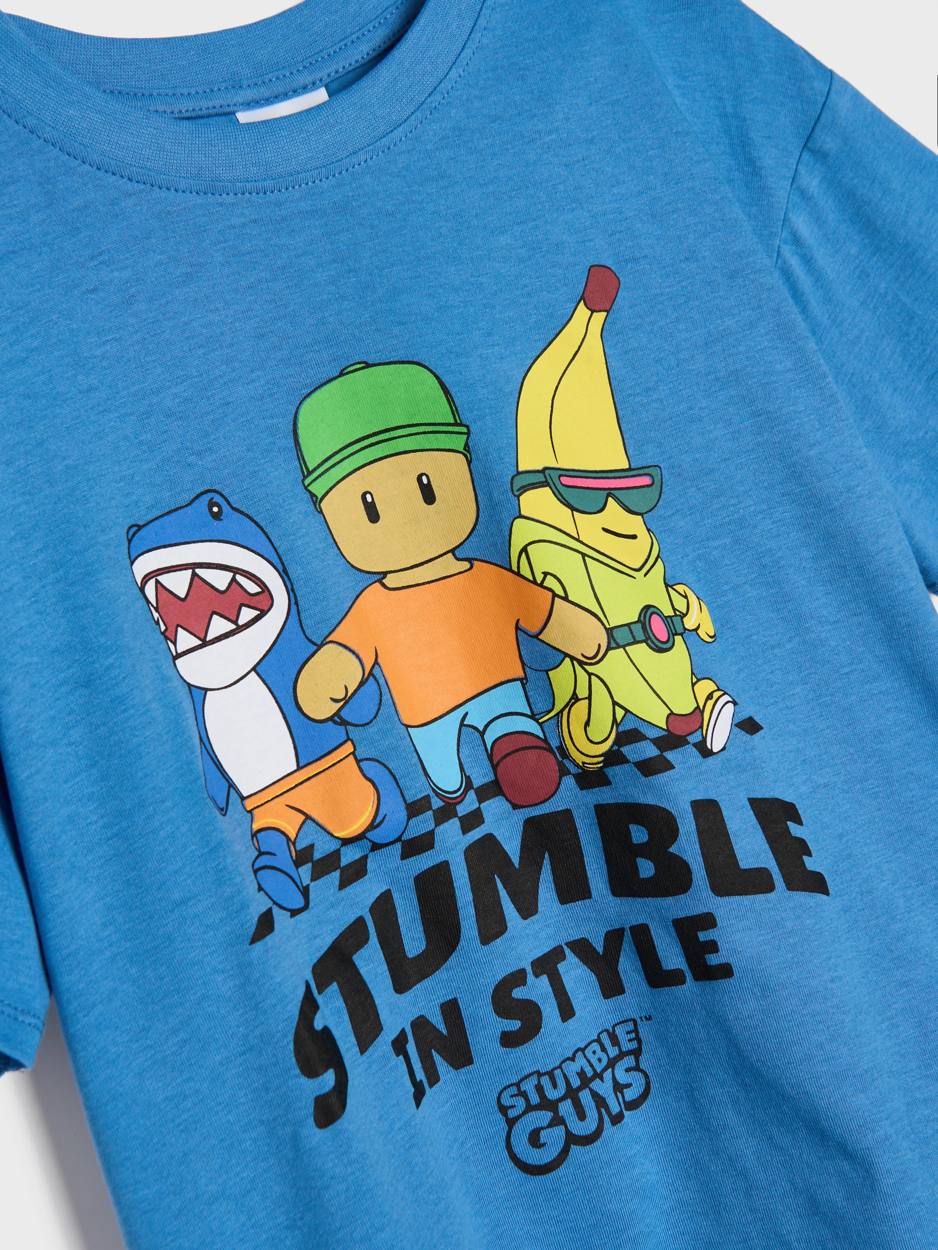 Sinsay - Μπλούζα Stumble Guys - steel blue φωτογραφία