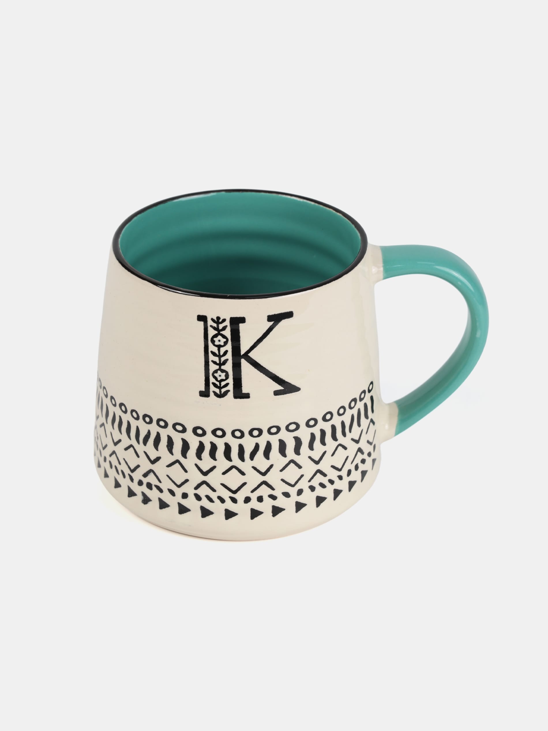 Sinsay - Κεραμική κούπα με γράμμα - πρασινο της μεντας φωτογραφία