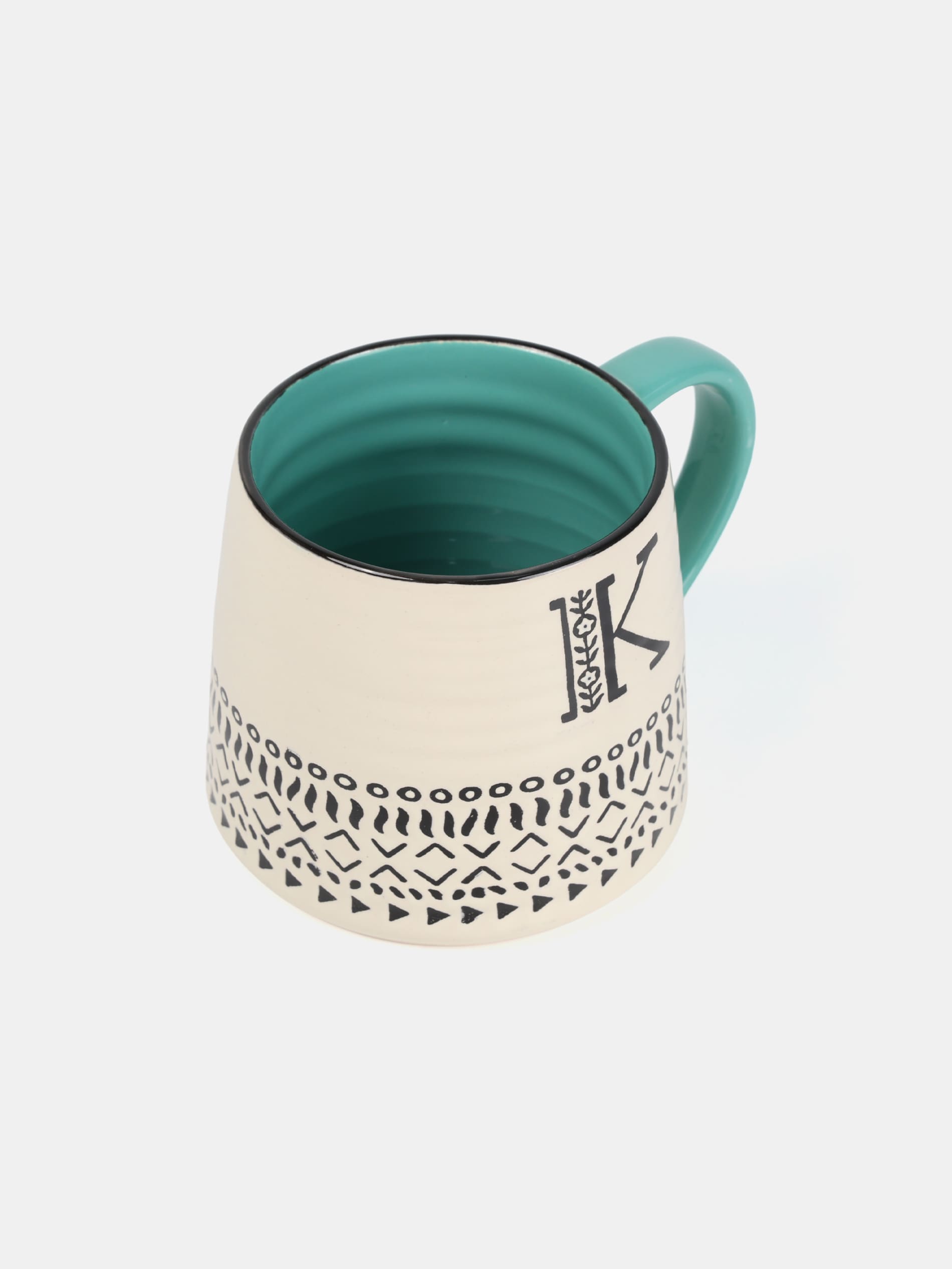 Sinsay - Κεραμική κούπα με γράμμα - πρασινο της μεντας φωτογραφία