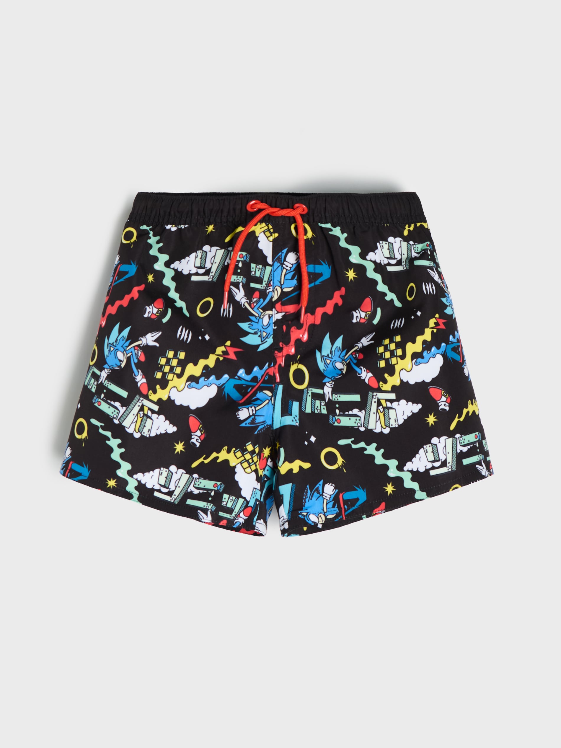 Sinsay - Szorty kąpielowe Sonic the Hegehog - czarny