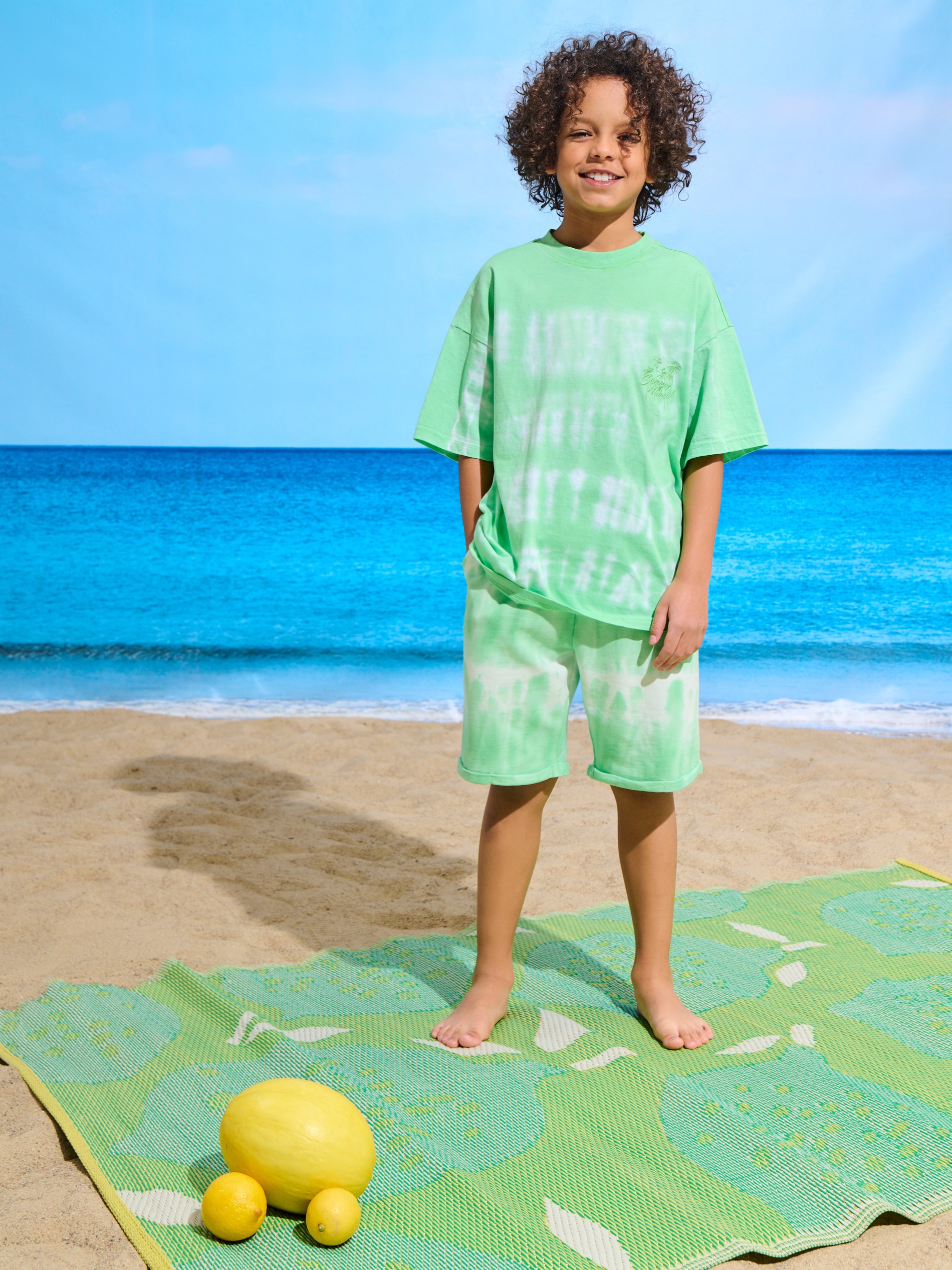 Sinsay - Szorty tie dye - zielony