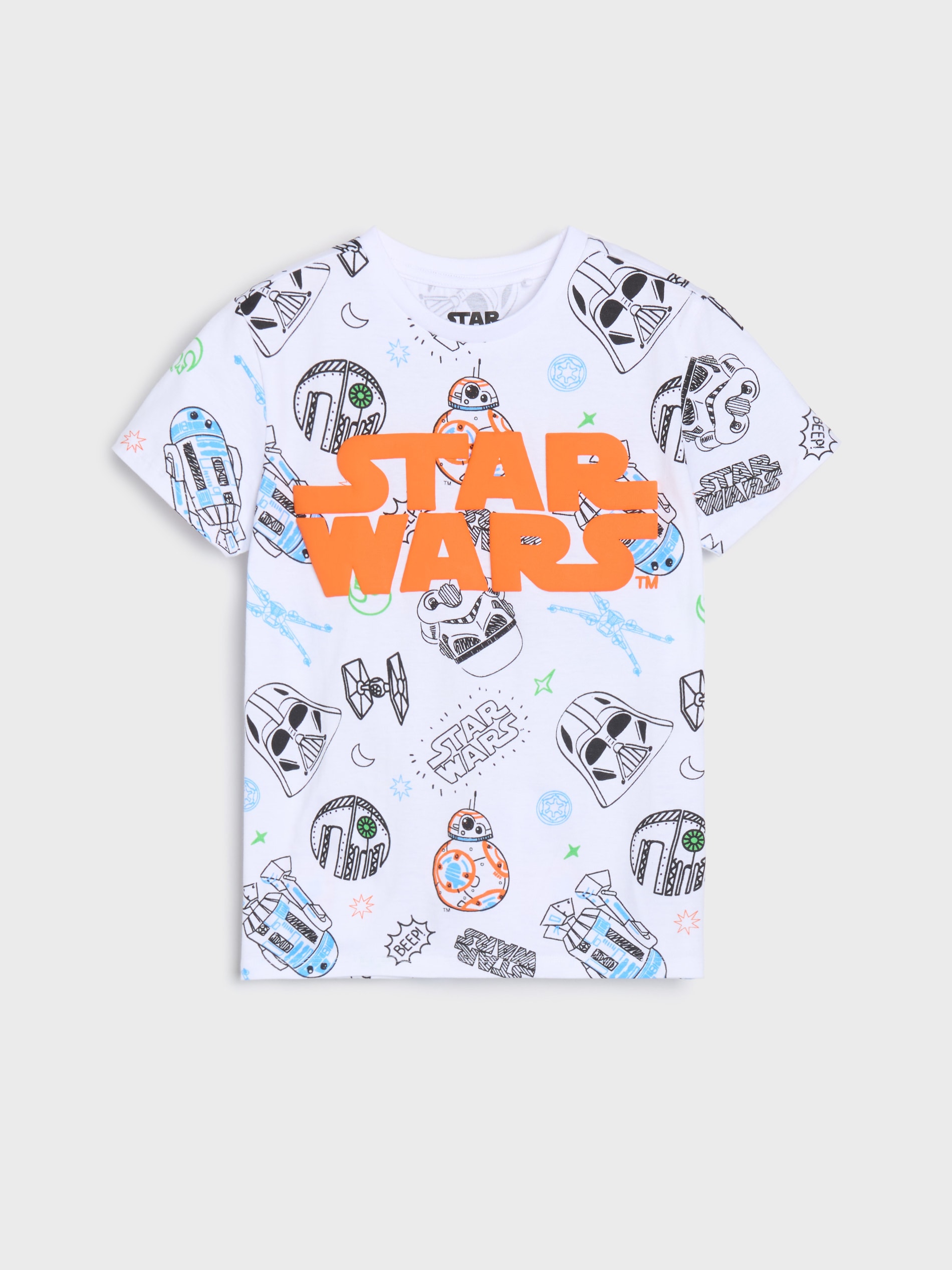Sinsay - Koszulka z nadrukiem Star Wars - biały
