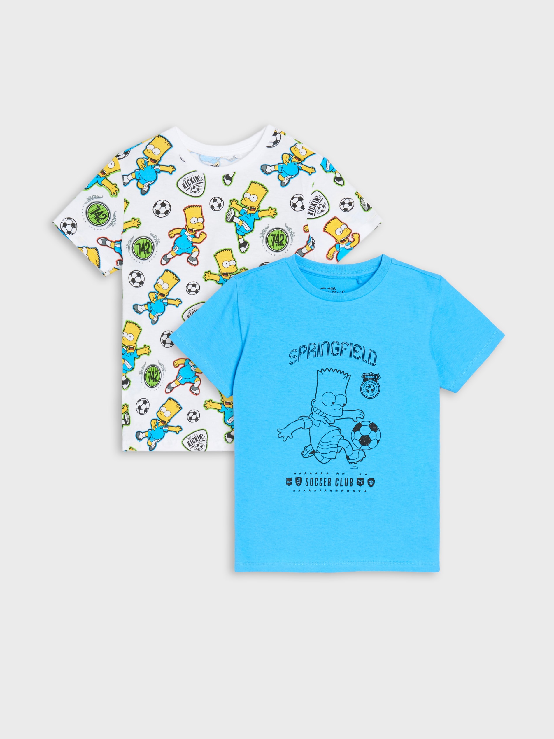 Sinsay - Koszulki 2 pack The Simpsons - wielobarwny