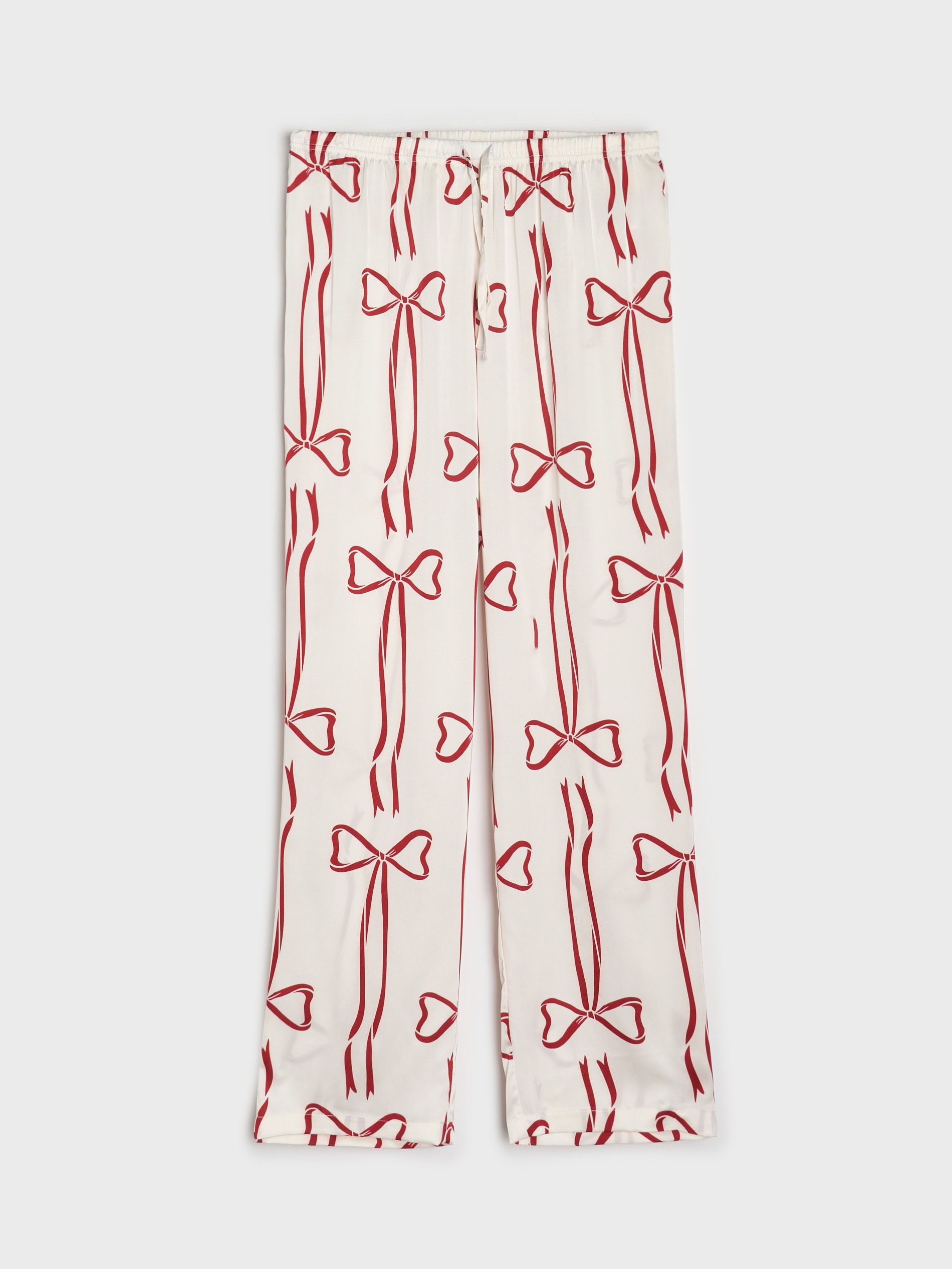 Sinsay - Δίκομματη πιτζάμα με χριστουγεννιάτικο μοτίβο - κρεμ φωτογραφία