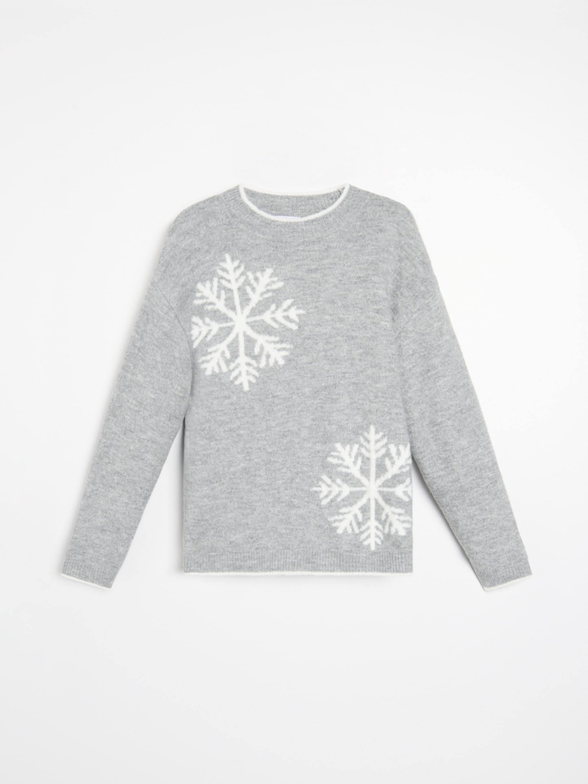 Sinsay - Πουλόβερ με νιφάδες χιονιού - ανοιχτό γκρι φωτογραφία