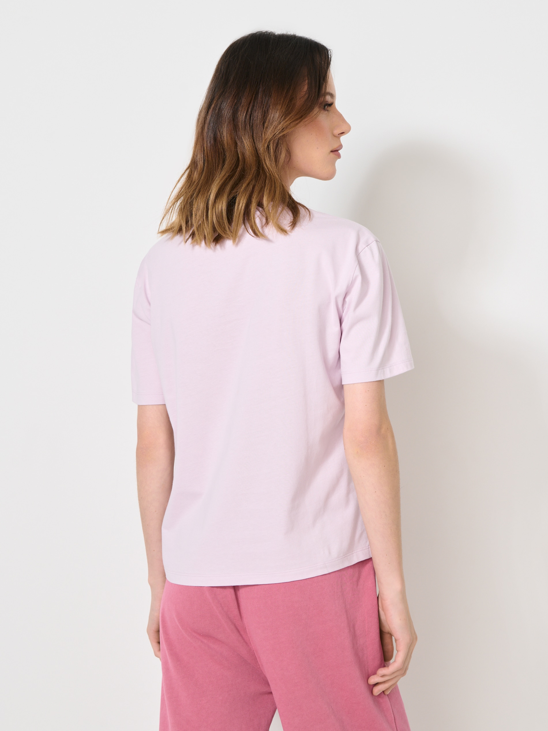 Sinsay - Βαμβακερό μπλουζάκι με στάμπα - λιλα φωτογραφία