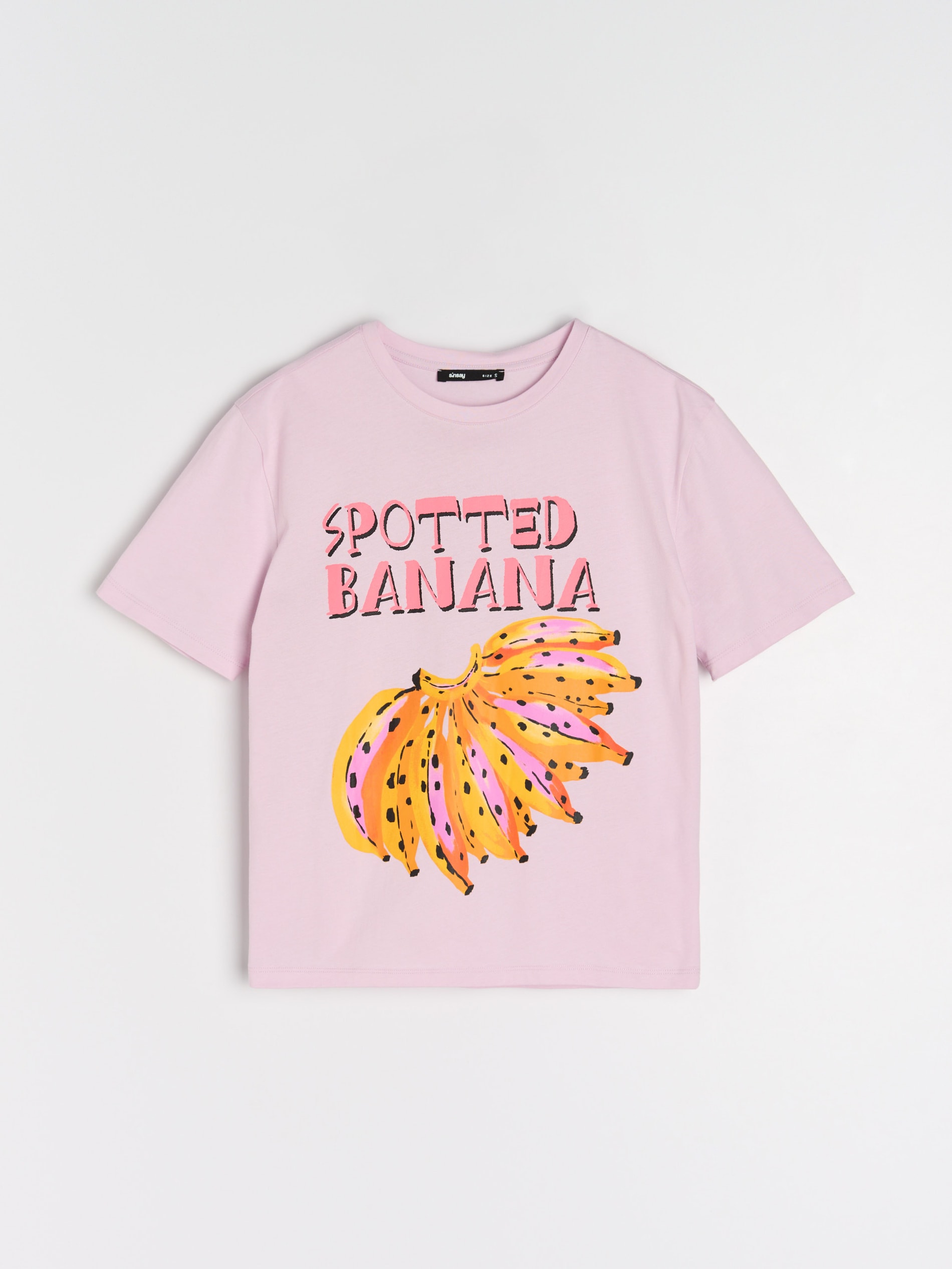 Sinsay - Βαμβακερό μπλουζάκι με στάμπα - λιλα φωτογραφία