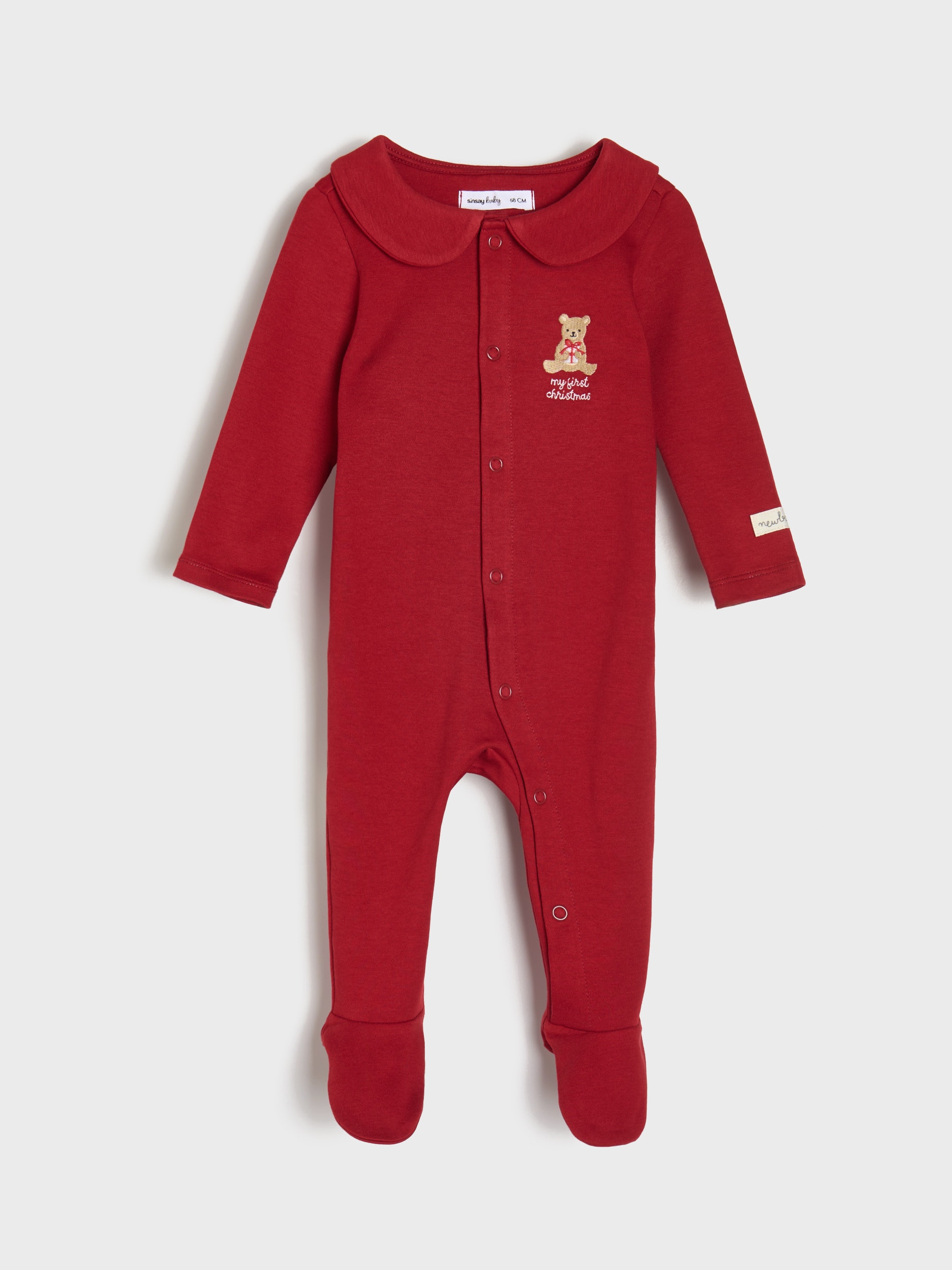 Sinsay - Ρόμπερ με γιακά - burgundy φωτογραφία