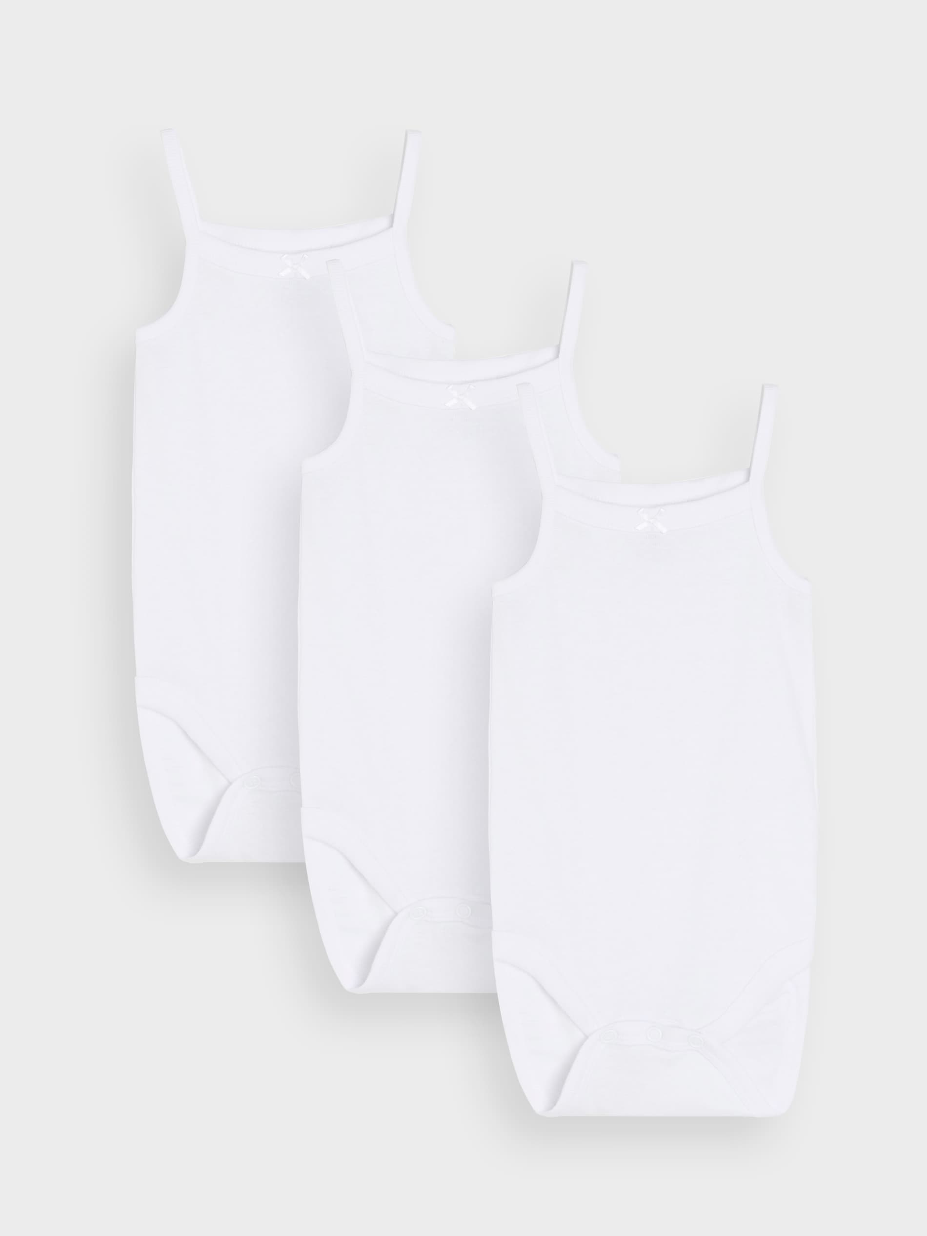Sinsay - Body na ramiączkach 3 pack - biały